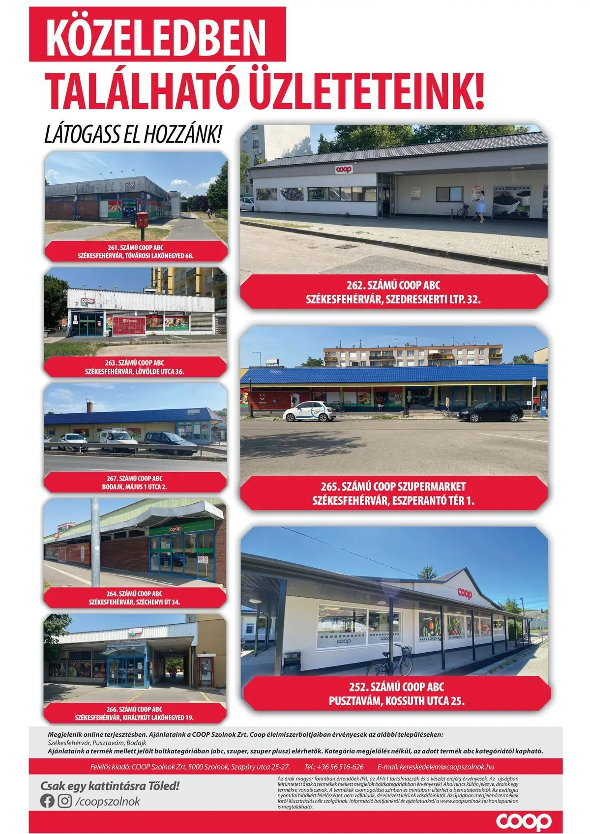 COOP Szolnok akciós újság Székesfehérvár - 2026.07.30. -tól/töl > akció, lapozható szórólap 🛍️ | Oldal: 7