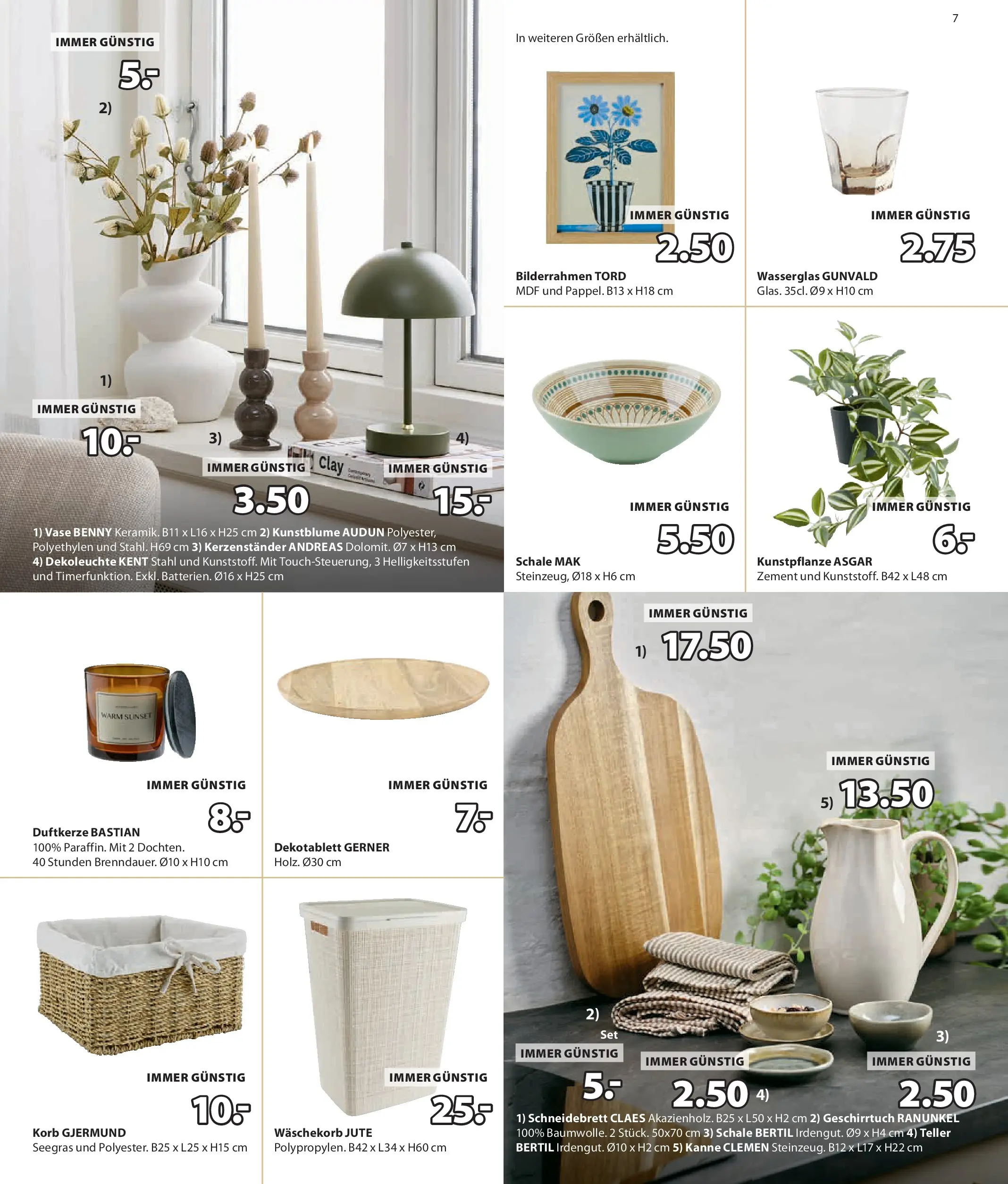 JYSK - JYSK: Sale Spare Bis Zu 70% von 29.07.2026 - Aktuelle Angebote | Seite: 7 | Produkte: Korb, Vase