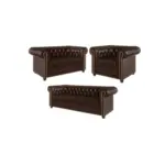 XXXLutz Lauterach - Ihr M&ouml;belhaus bei Bregenz Sitzgarnitur 3+2+1 Chesterfield Morin Braun Vegan Leder