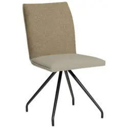 Stuhl fleckschutzimpr&auml;gniert, Stoffauswahl, Typenauswahl Lederlook, Mikrofaser Graubraun