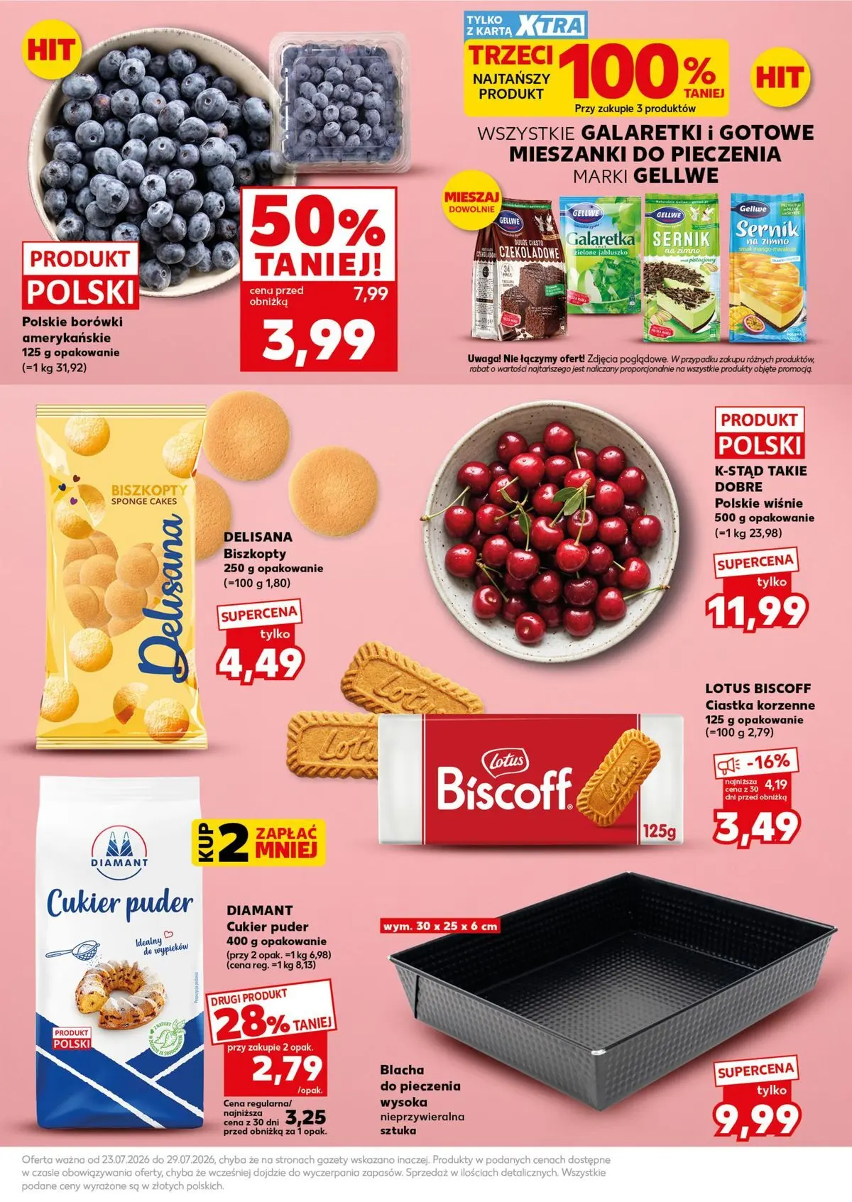 Kaufland - Kaufland Gazetka Tygodnia ważne do 29.07 (23.07.2026) - od jutra | Strona: 47 | Produkty: Karta, Galaretki, Cukier puder, Puder Kaufland - Kaufland Gazetka Tygodnia ważne do 29.07 od 23.07.2026 - od jutra PDF | Strona: 47 | Produkty: Karta, Galaretki, Cukier puder, Puder