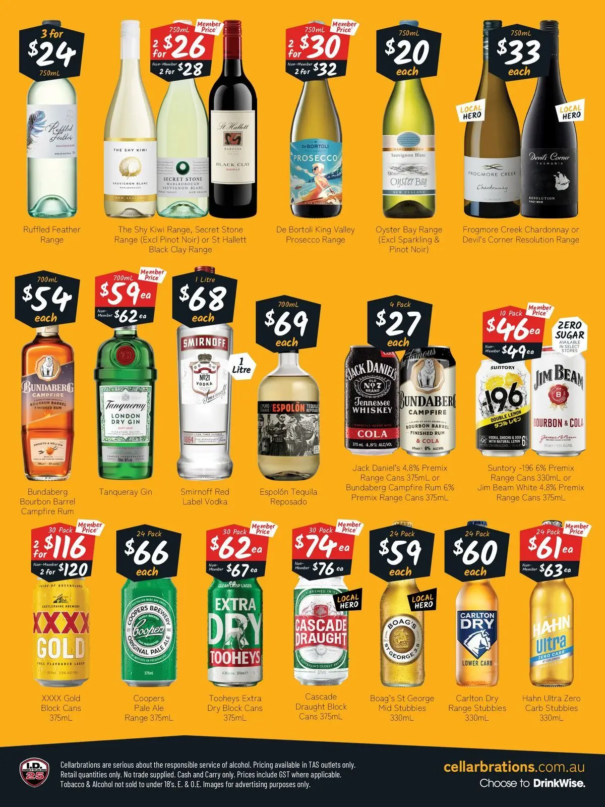 Cellarbrations - Good Shout! 27/07 - 27/07/2026 > weekly / monthly specials | Page: 2 | Products: Bourbon, Vodka, Whiskey, Rum