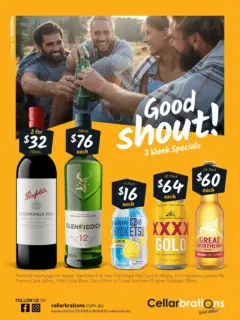 Preview of Cellarbrations - Good Shout! 27/07 - valid from 27/07/2026