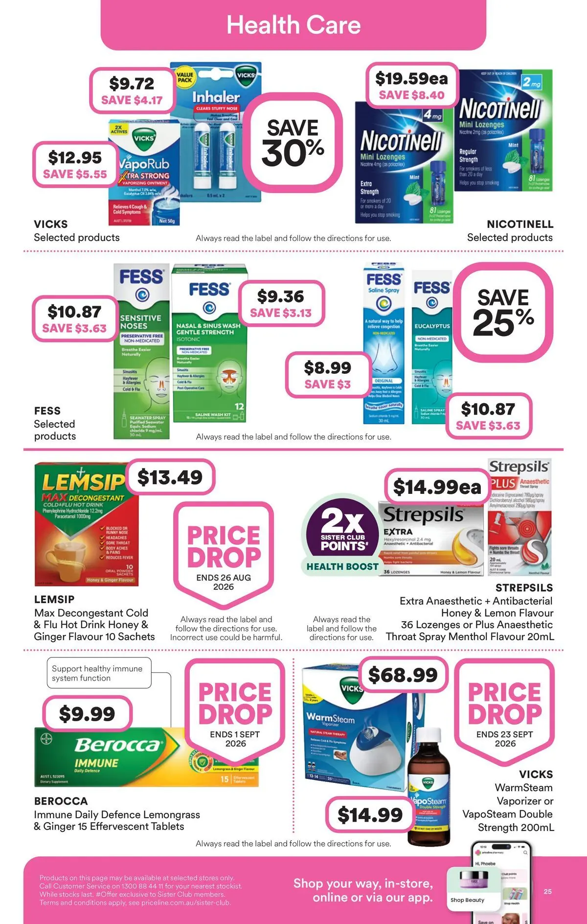 Priceline Pharmacy catalogue Bairnsdale - 30/07/2026 > weekly / monthly specials | Page: 25