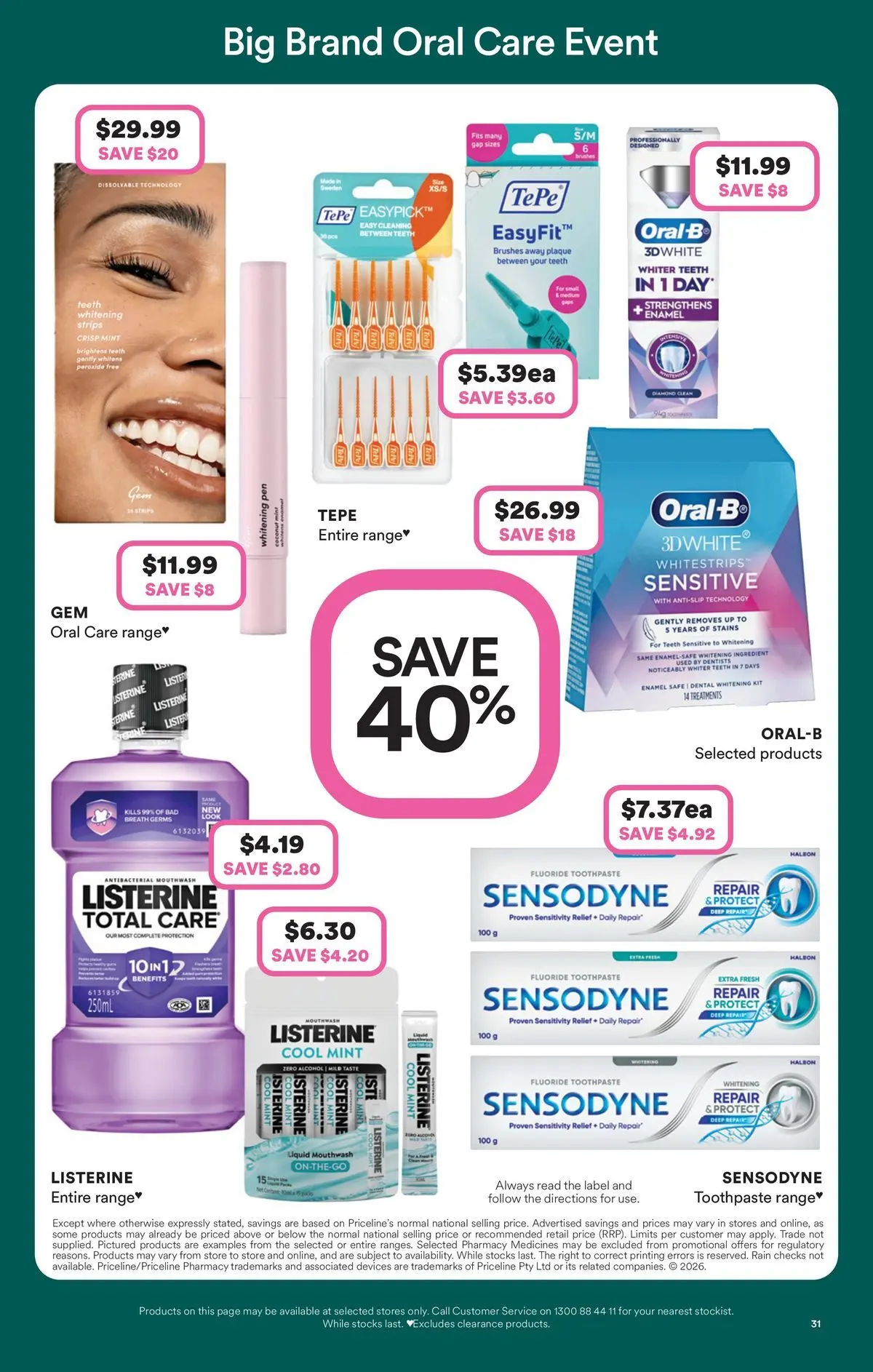 Priceline Pharmacy catalogue Bairnsdale - 30/07/2026 > weekly / monthly specials | Page: 31