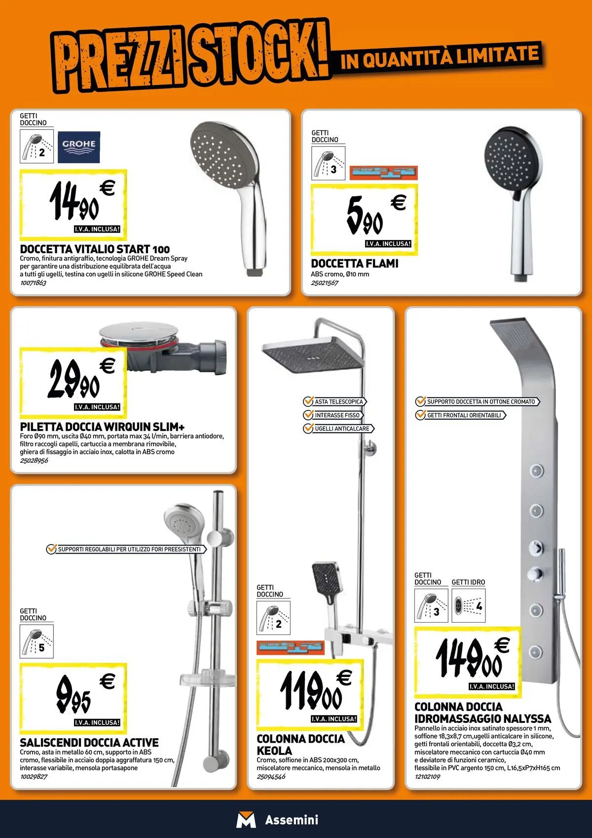 Nuovo TECNOMAT - Straordinari prezzi stock! dal 30/07/2026 > offerte anteprima 🛍️ | Pagina: 3 | Prodotti: Anticalcare, Miscelatore, Silicone, Mensola