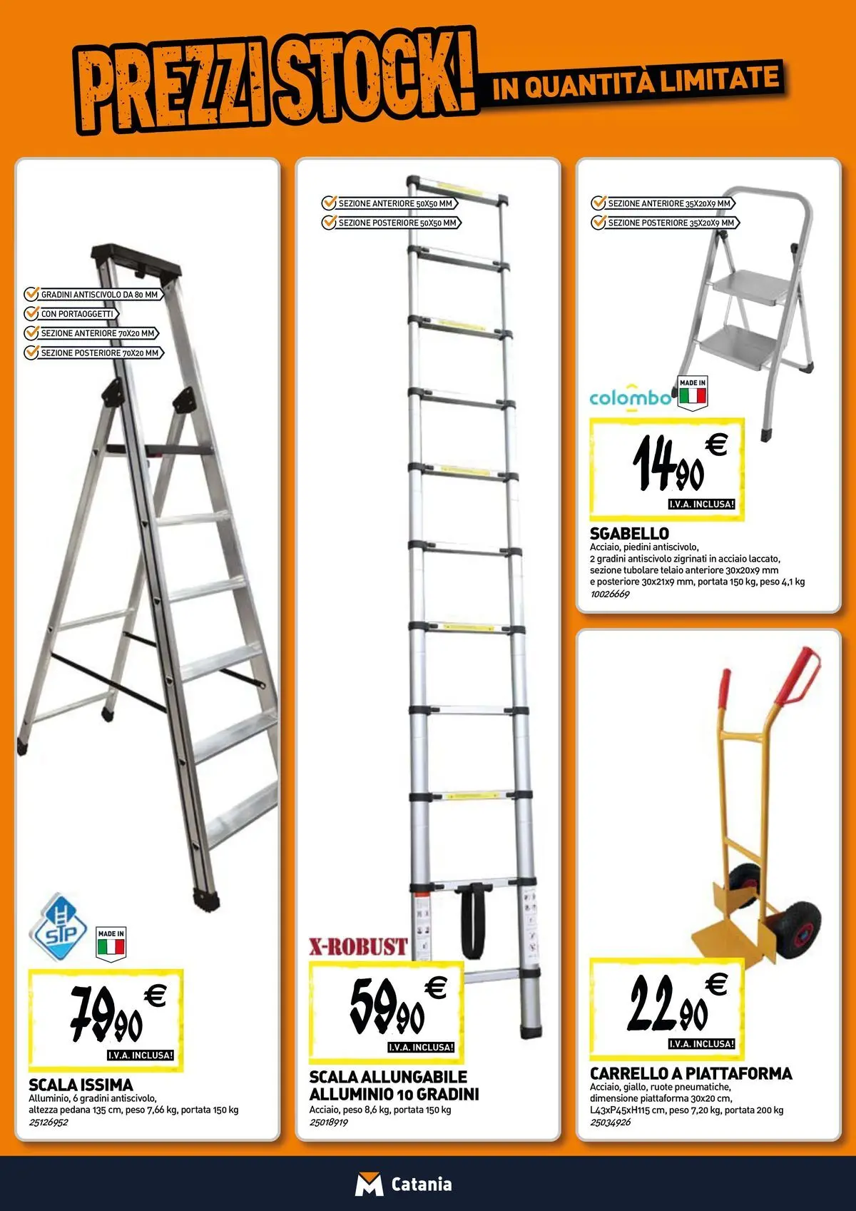 Nuovo TECNOMAT - Straordinari prezzi stock! dal 30/07/2026 > offerte anteprima 🛍️ | Pagina: 16 | Prodotti: Carrello, Sgabello, Scala, Alluminio