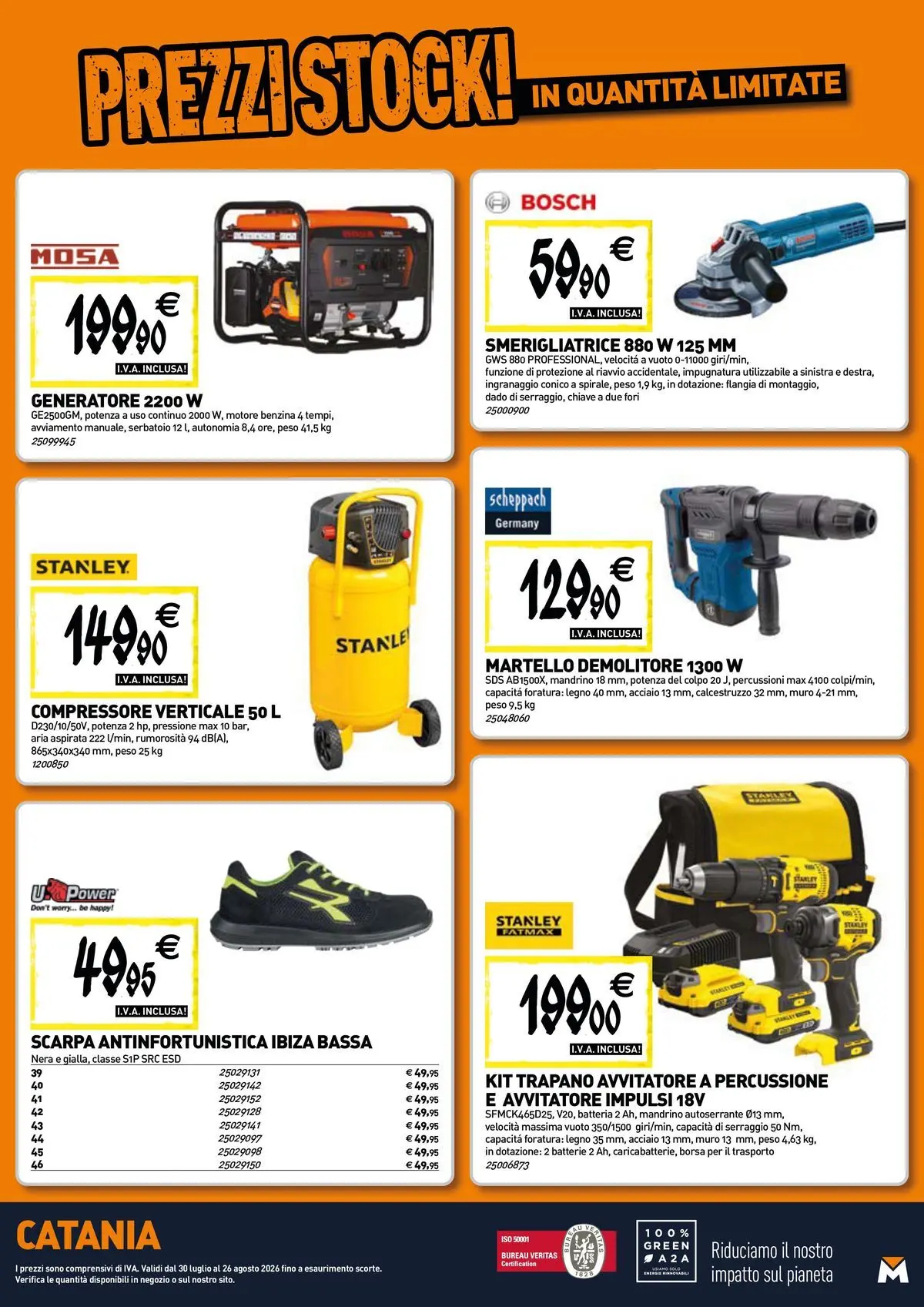 Nuovo TECNOMAT - Straordinari prezzi stock! dal 30/07/2026 > offerte anteprima 🛍️ | Pagina: 20 | Prodotti: Compressore, Trapano, Smerigliatrice, Batterie
