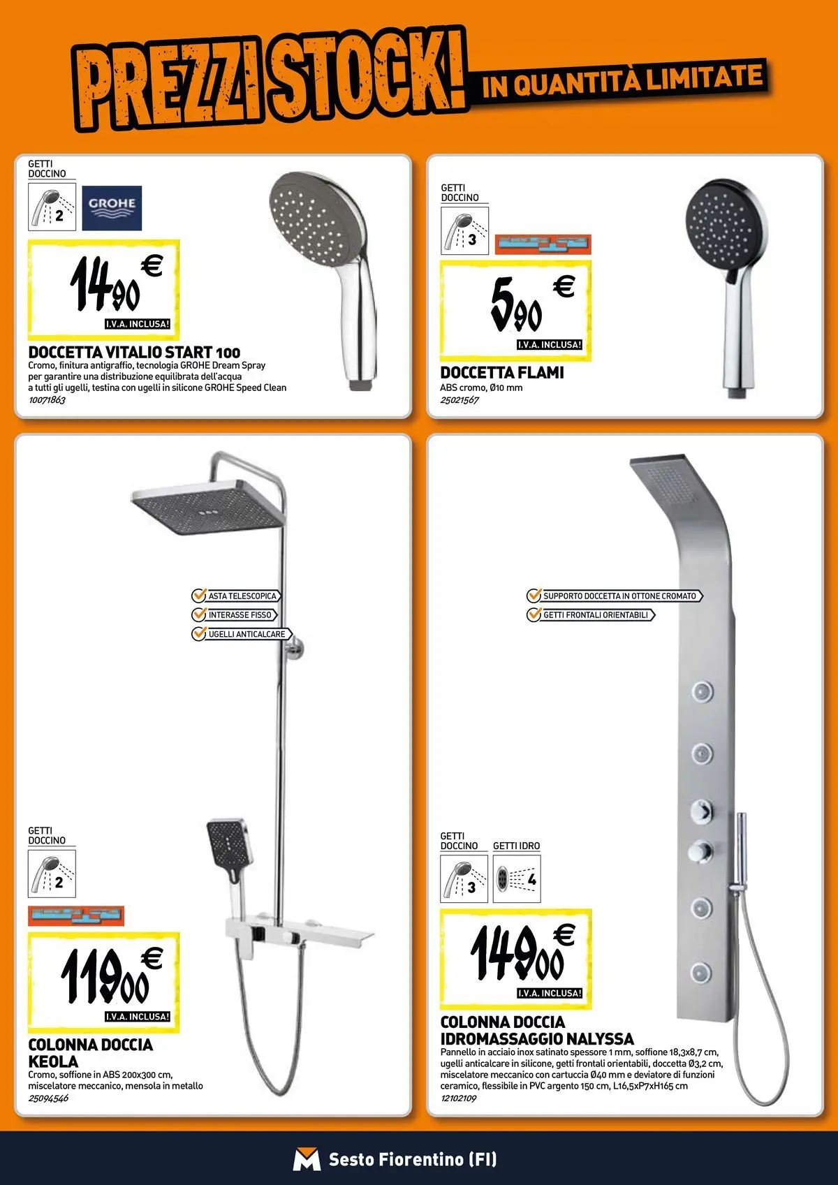 Nuovo TECNOMAT - Straordinari prezzi stock! dal 30/07/2026 > offerte anteprima 🛍️ | Pagina: 3 | Prodotti: Anticalcare, Miscelatore, Silicone, Mensola