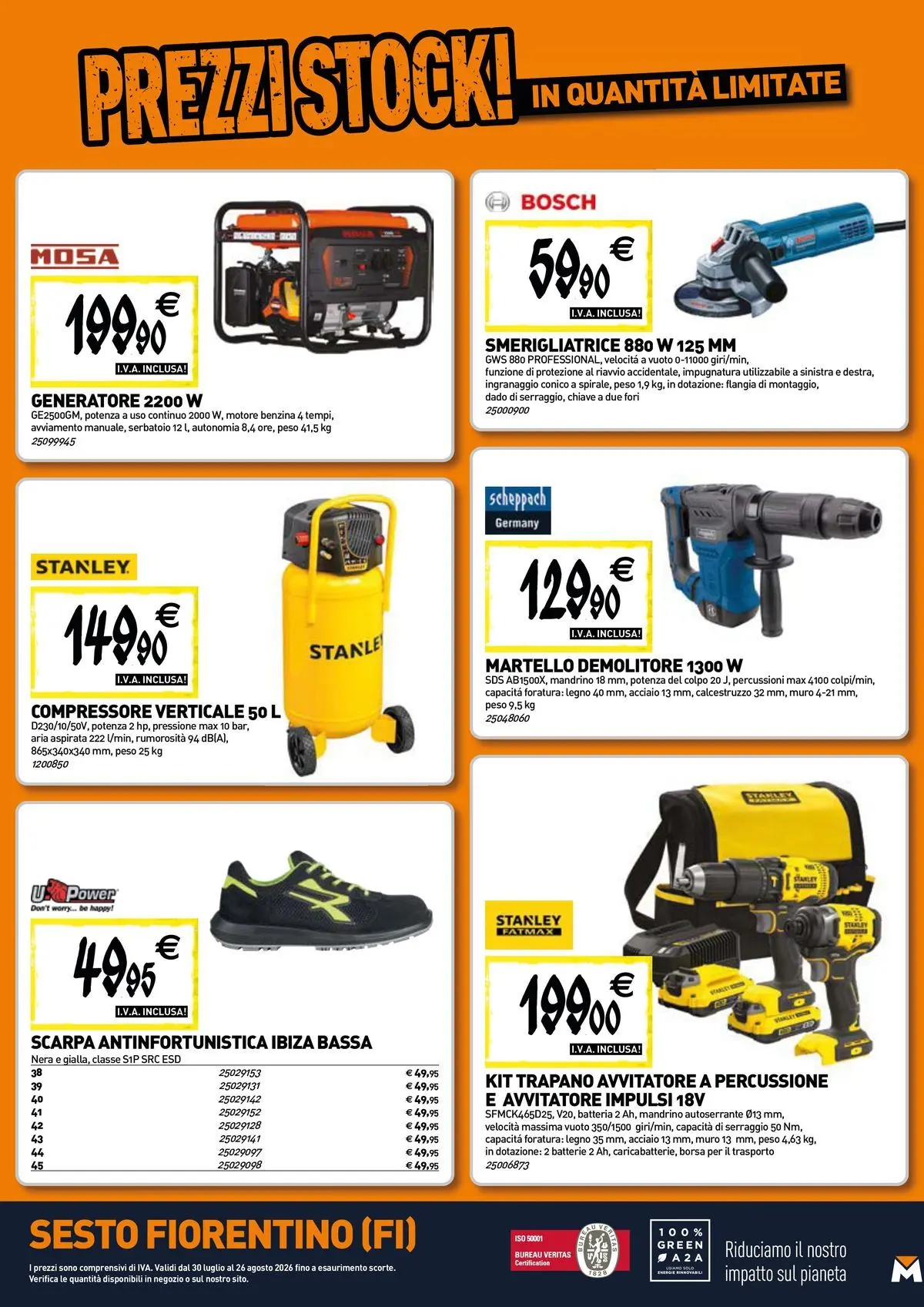 Nuovo TECNOMAT - Straordinari prezzi stock! dal 30/07/2026 > offerte anteprima 🛍️ | Pagina: 17 | Prodotti: Avvitatore, Trapano, Generatore, Batterie