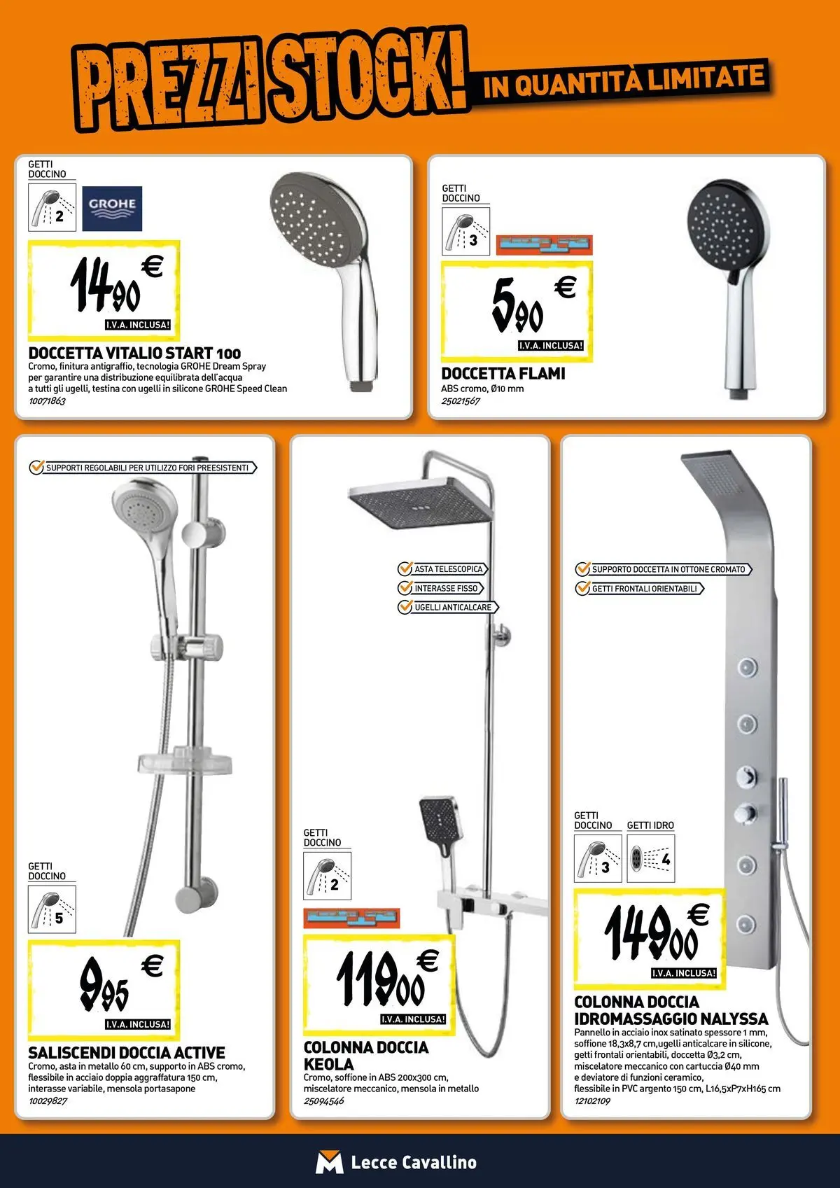 Nuovo TECNOMAT - Straordinari prezzi stock! dal 30/07/2026 > offerte anteprima 🛍️ | Pagina: 3 | Prodotti: Miscelatore, Silicone, Mensola, Doccia