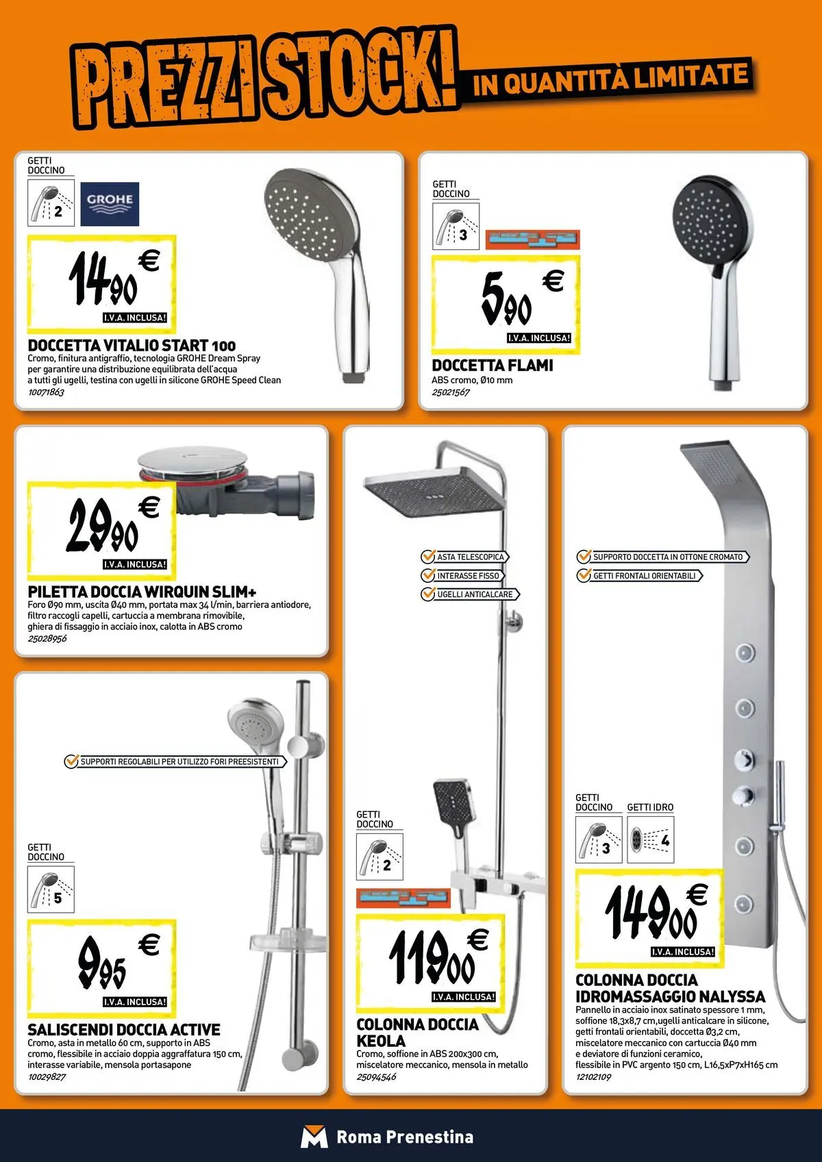 Nuovo TECNOMAT - Straordinari prezzi stock! dal 30/07/2026 > offerte anteprima 🛍️ | Pagina: 3 | Prodotti: Anticalcare, Miscelatore, Silicone, Doccia