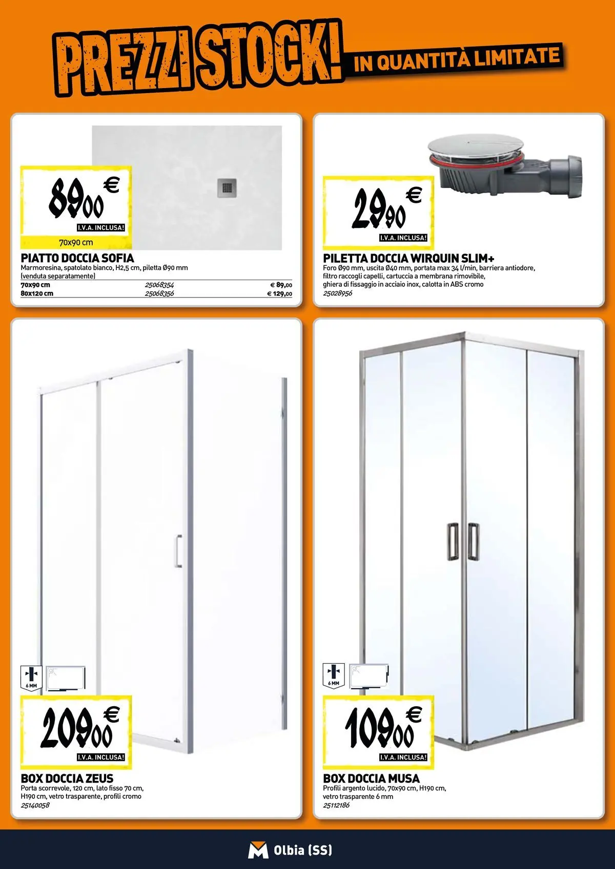 Nuovo TECNOMAT - Straordinari prezzi stock! dal 30/07/2026 > offerte anteprima 🛍️ | Pagina: 2 | Prodotti: Box doccia, Piatto, Doccia