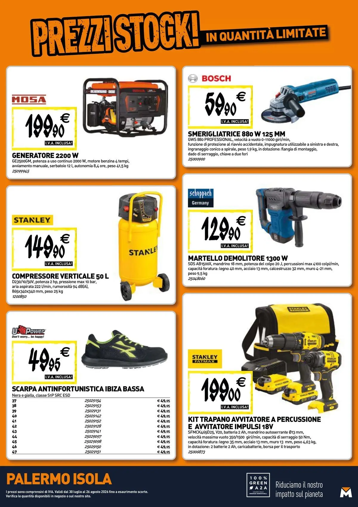 Nuovo TECNOMAT - Straordinari prezzi stock! dal 30/07/2026 > offerte anteprima 🛍️ | Pagina: 17 | Prodotti: Avvitatore, Martello, Smerigliatrice, Batteria