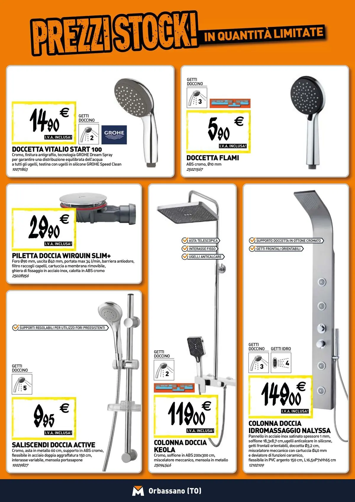 Nuovo TECNOMAT - Straordinari prezzi stock! dal 30/07/2026 > offerte anteprima 🛍️ | Pagina: 3 | Prodotti: Anticalcare, Miscelatore, Mensola, Doccia