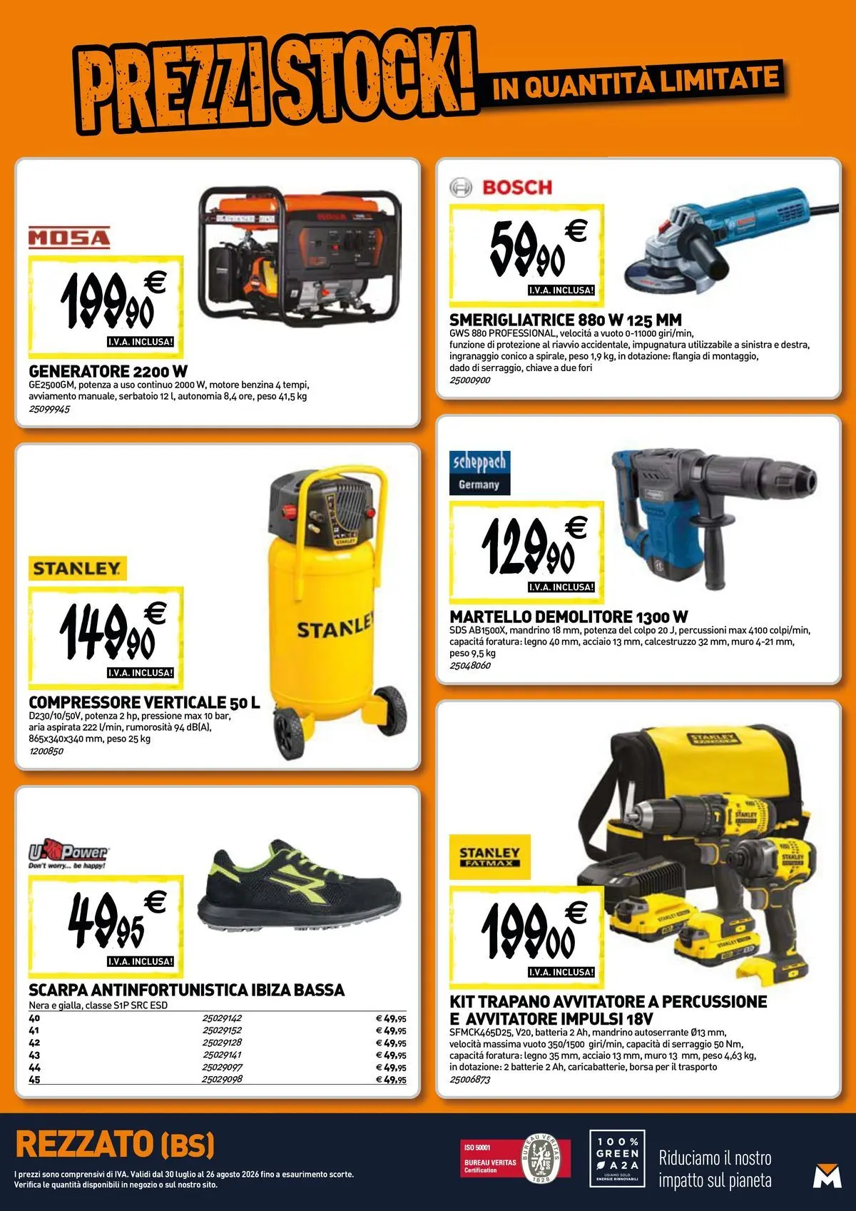 Nuovo TECNOMAT - Straordinari prezzi stock! dal 30/07/2026 > offerte anteprima 🛍️ | Pagina: 19 | Prodotti: Avvitatore, Trapano, Borsa, Martello