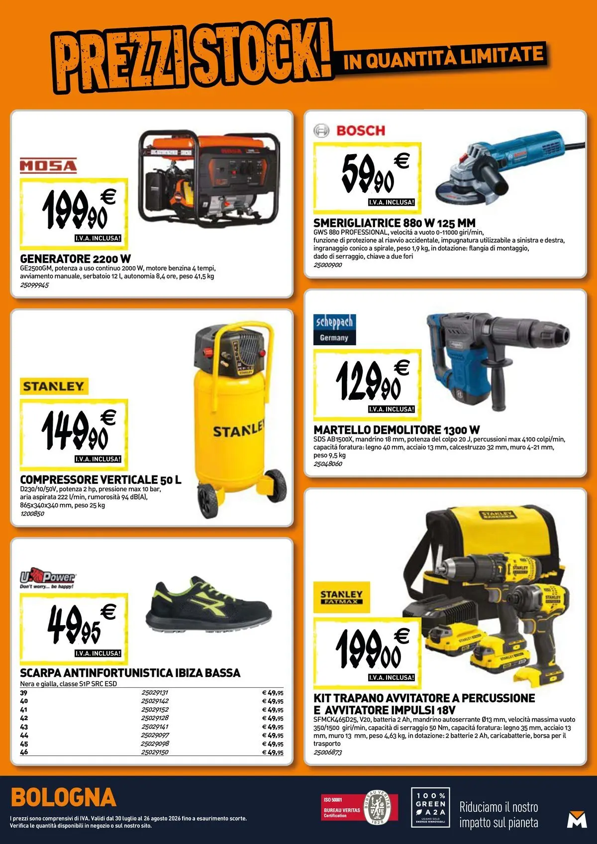 Nuovo TECNOMAT - Straordinari prezzi stock! dal 30/07/2026 > offerte anteprima 🛍️ | Pagina: 18 | Prodotti: Trapano, Borsa, Generatore, Batterie