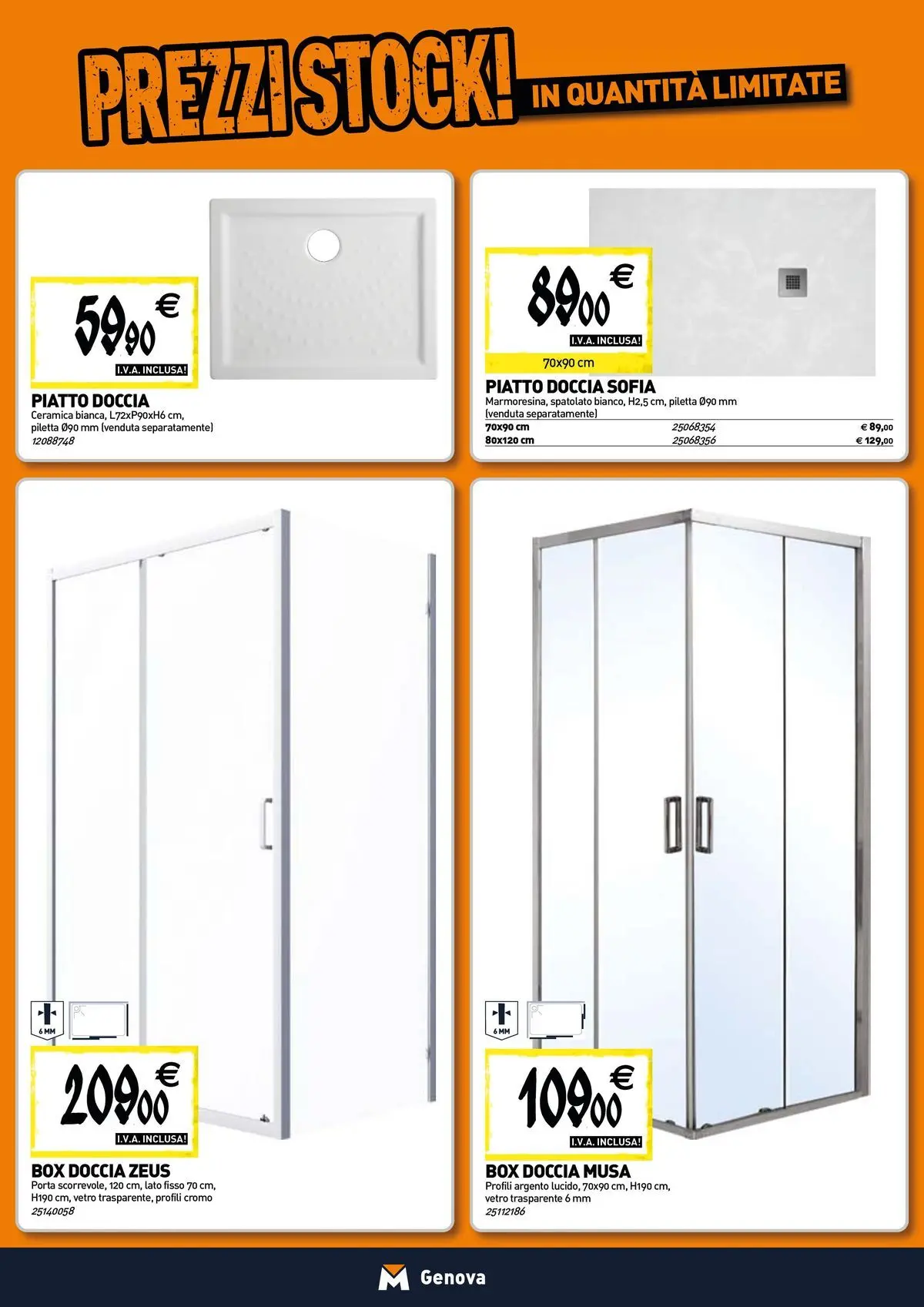 Nuovo TECNOMAT - Straordinari prezzi stock! dal 30/07/2026 > offerte anteprima 🛍️ | Pagina: 2 | Prodotti: Box doccia, Piatto, Doccia