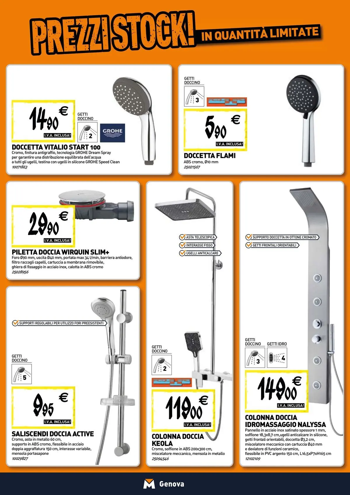 Nuovo TECNOMAT - Straordinari prezzi stock! dal 30/07/2026 > offerte anteprima 🛍️ | Pagina: 3 | Prodotti: Anticalcare, Miscelatore, Silicone, Mensola