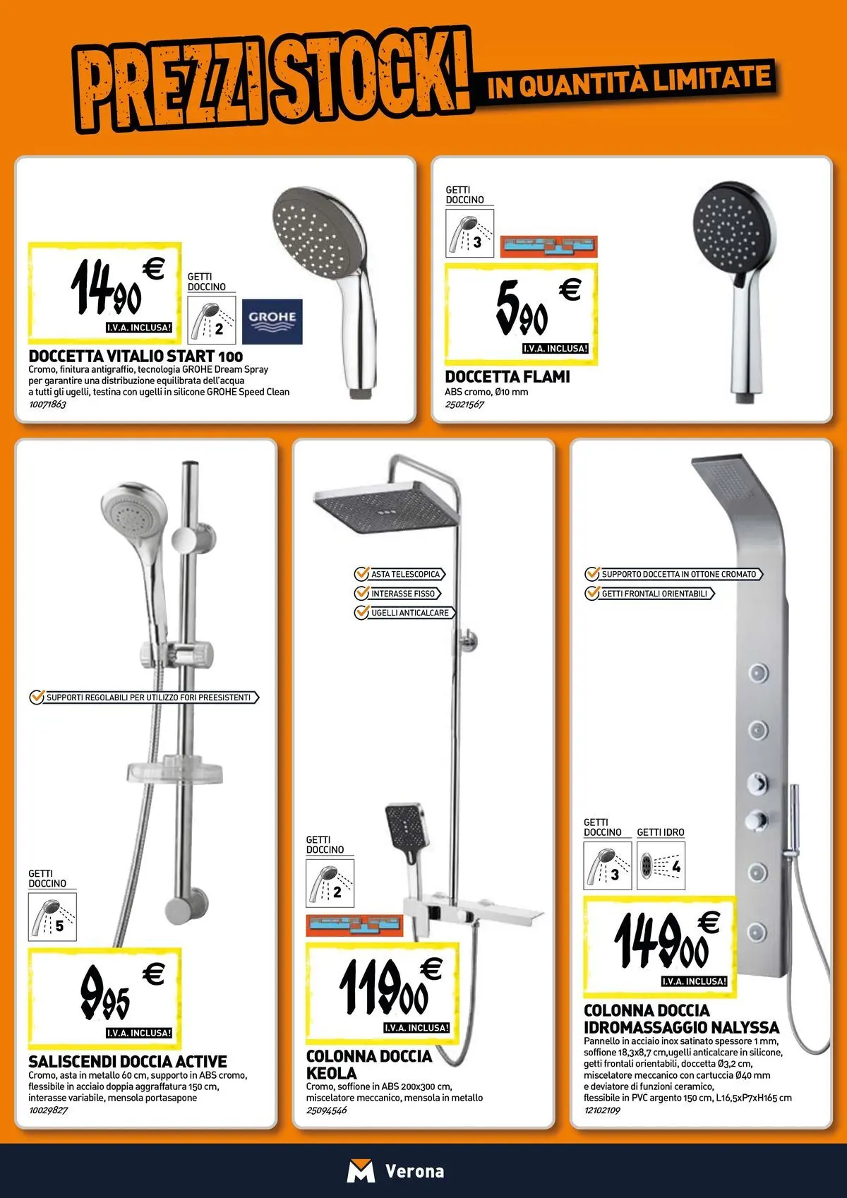 Nuovo TECNOMAT - Straordinari prezzi stock! dal 30/07/2026 > offerte anteprima 🛍️ | Pagina: 3 | Prodotti: Anticalcare, Miscelatore, Mensola, Doccia