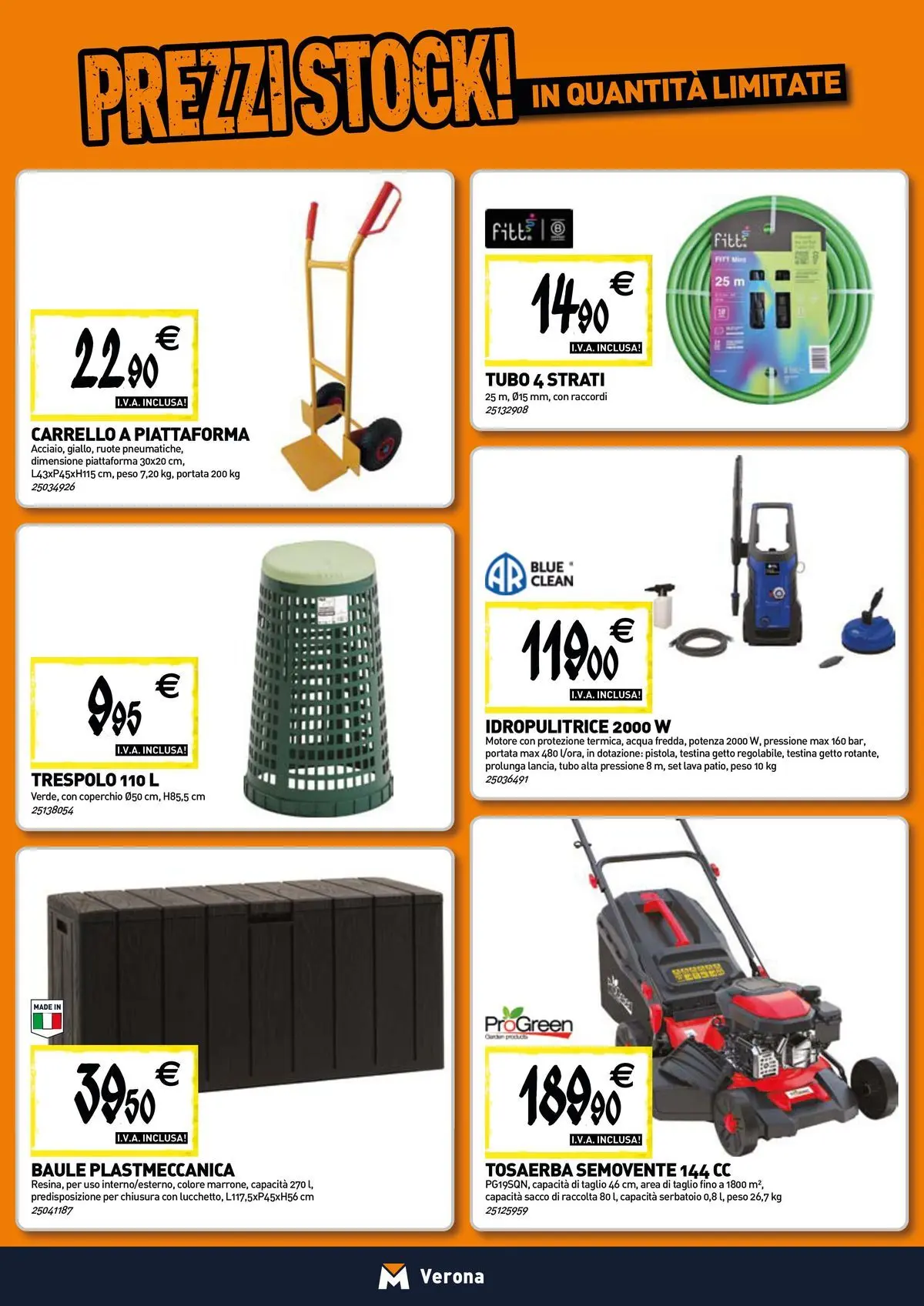 Nuovo TECNOMAT - Straordinari prezzi stock! dal 30/07/2026 > offerte anteprima 🛍️ | Pagina: 18 | Prodotti: Acqua, Tubo, Idropulitrice, Baule