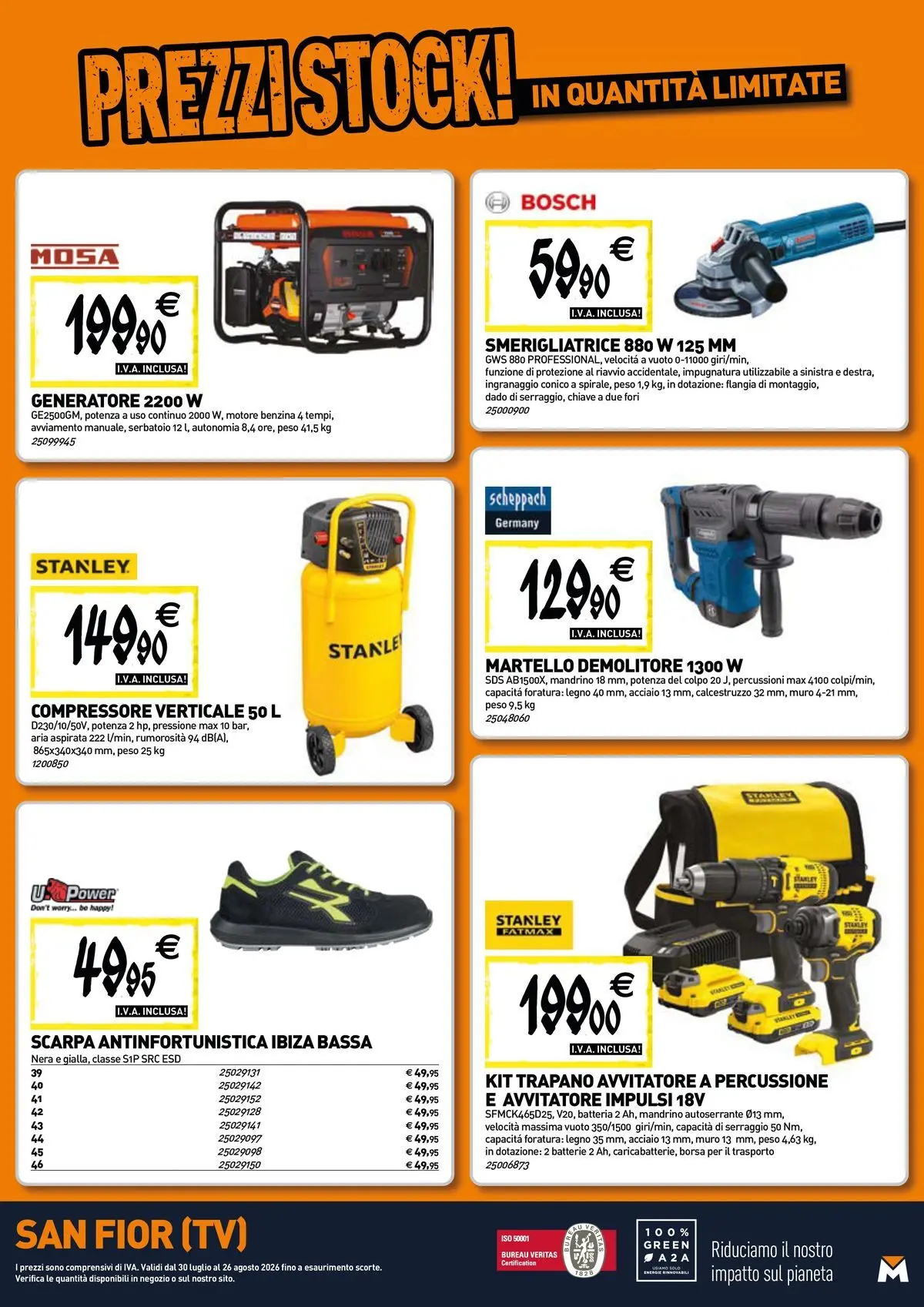 Nuovo TECNOMAT - Straordinari prezzi stock! dal 30/07/2026 > offerte anteprima 🛍️ | Pagina: 17 | Prodotti: Avvitatore, Smerigliatrice, Batteria, Batterie