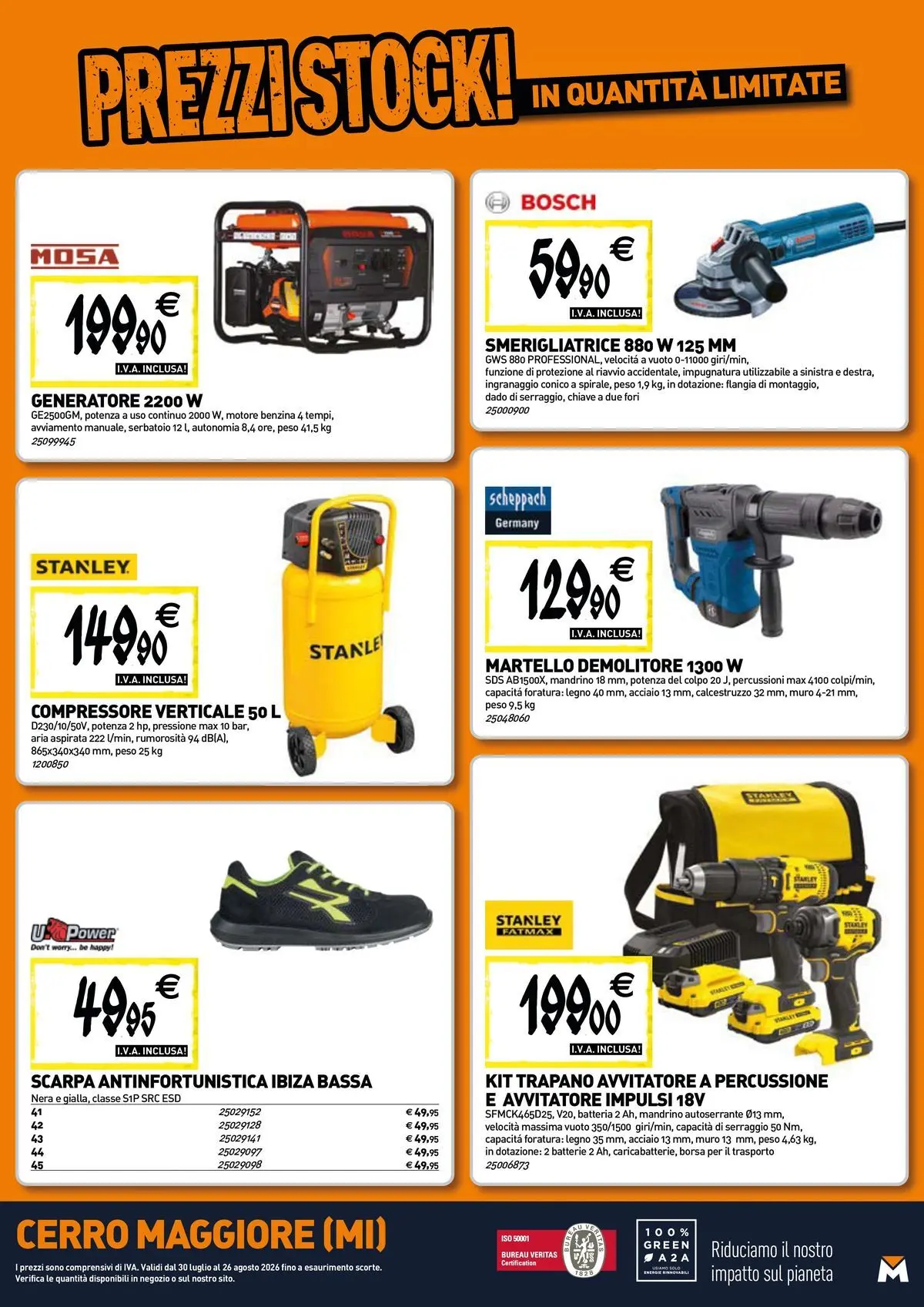 Nuovo TECNOMAT - Straordinari prezzi stock! dal 30/07/2026 > offerte anteprima 🛍️ | Pagina: 18 | Prodotti: Avvitatore, Compressore, Trapano, Martello