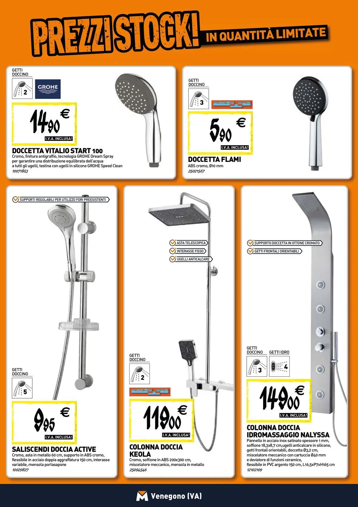 Nuovo TECNOMAT - Straordinari prezzi stock! dal 30/07/2026 > offerte anteprima 🛍️ | Pagina: 3 | Prodotti: Miscelatore, Silicone, Mensola, Doccia