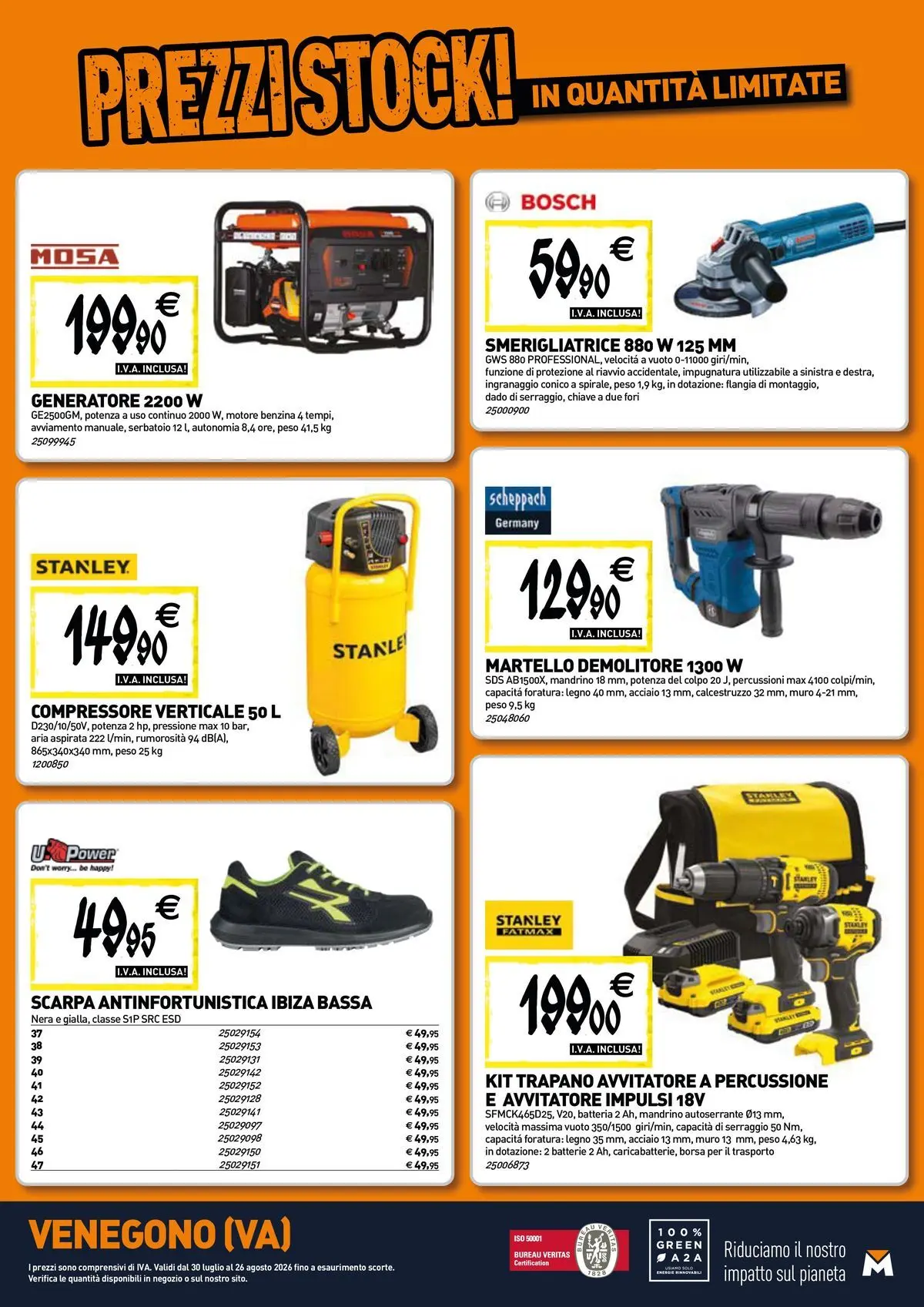 Nuovo TECNOMAT - Straordinari prezzi stock! dal 30/07/2026 > offerte anteprima 🛍️ | Pagina: 17 | Prodotti: Compressore, Trapano, Borsa, Batteria