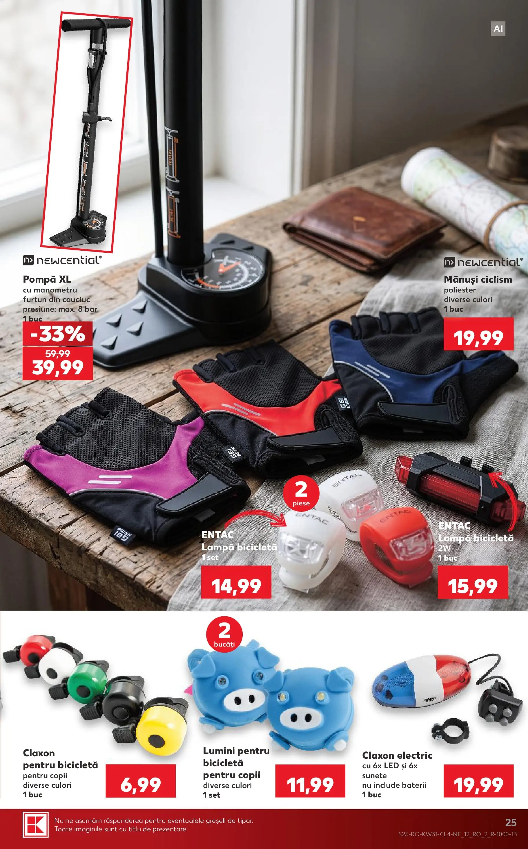 Kaufland Viseu de Sus 29.07.2026 - Revista si Oferta | Pagină: 25 | Produse: Manometru, Lampă, Baterii, Dana kuşbaşı
