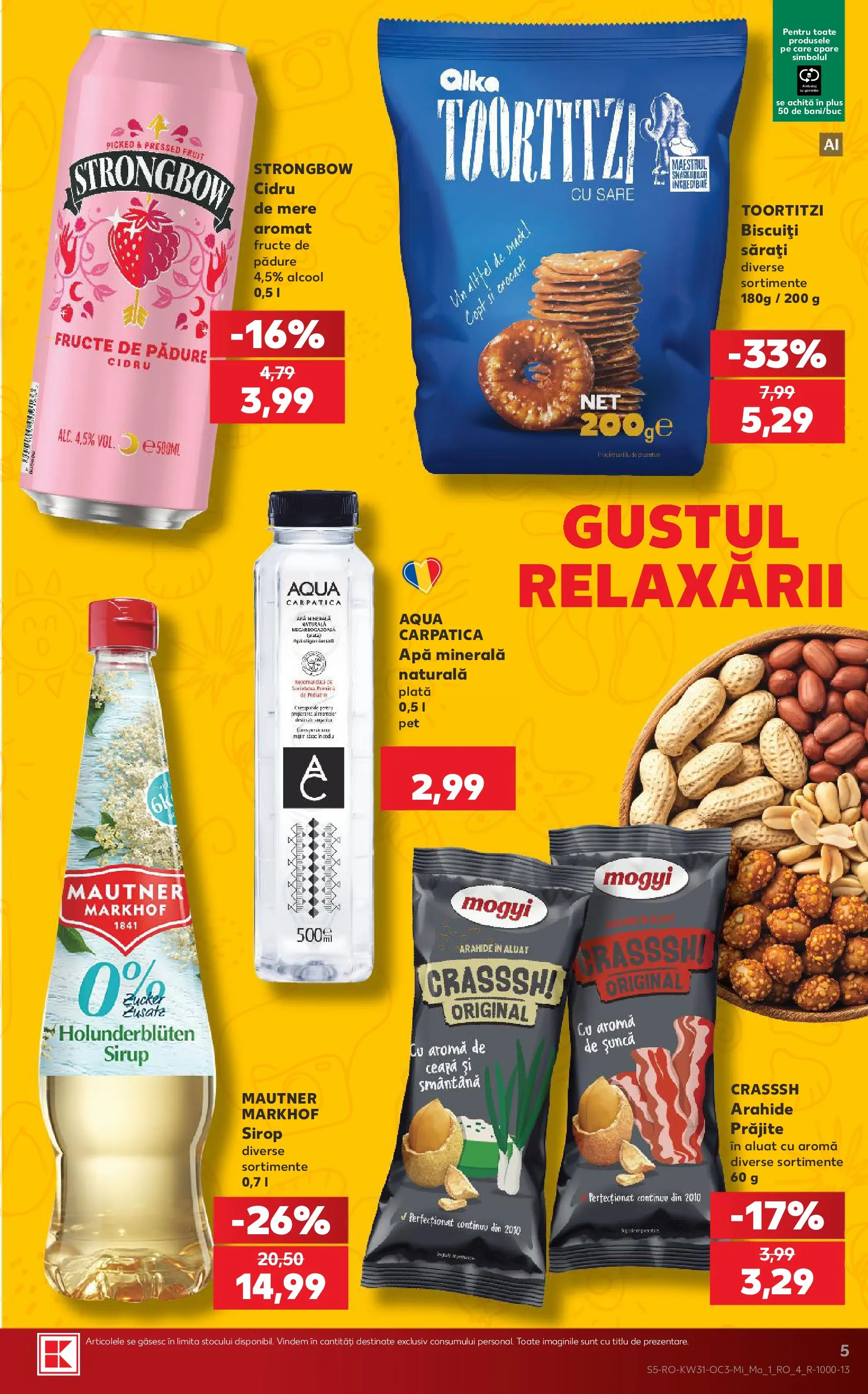 Kaufland Satu Mare 29.07.2026 - Revista si Oferta | Pagină: 5 | Produse: Aluat, Șuncă, Mere, Smântână