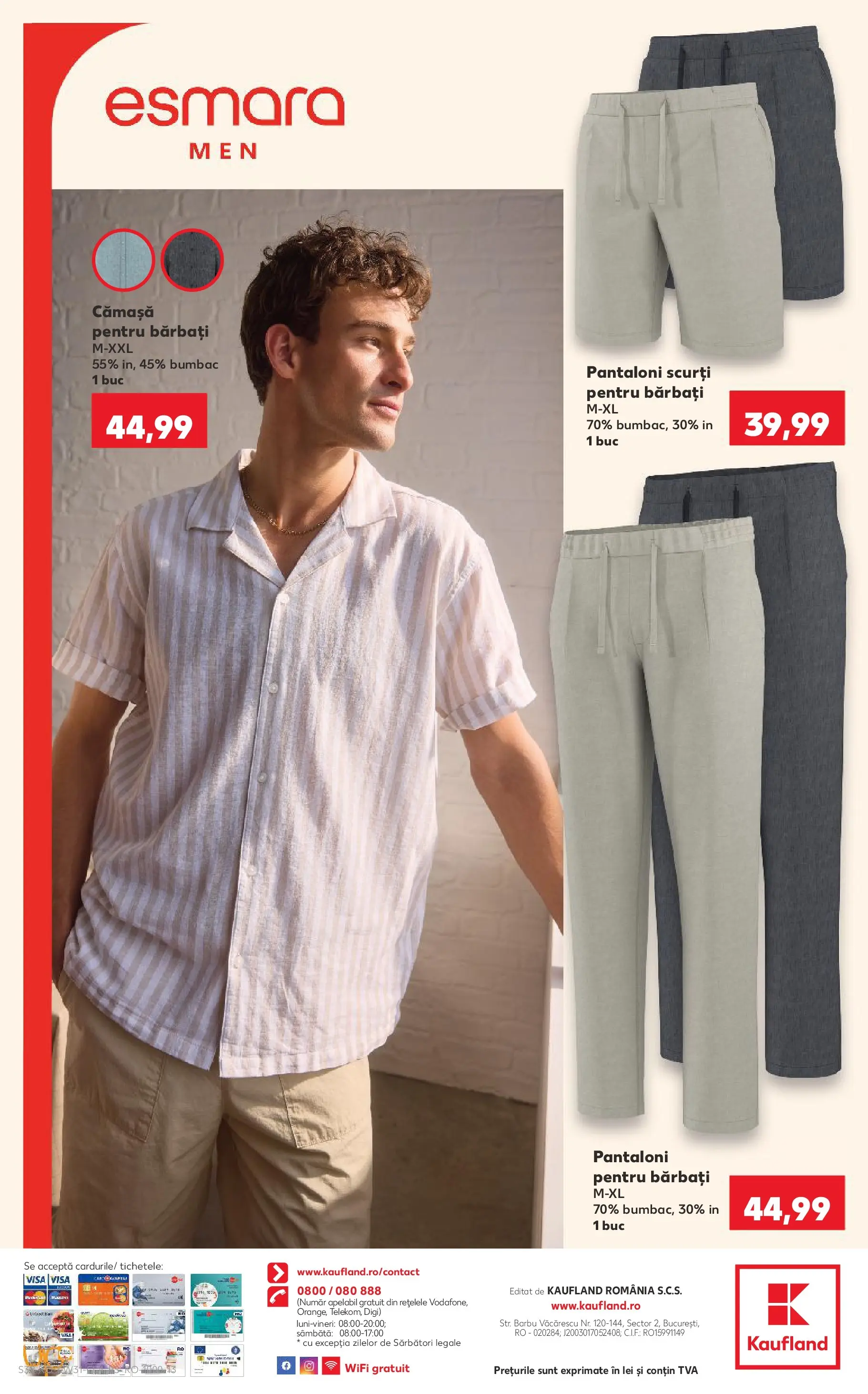 Kaufland Viseu de Sus 29.07.2026 - Revista si Oferta | Pagină: 32 | Produse: Pantaloni, Pantaloni scurți