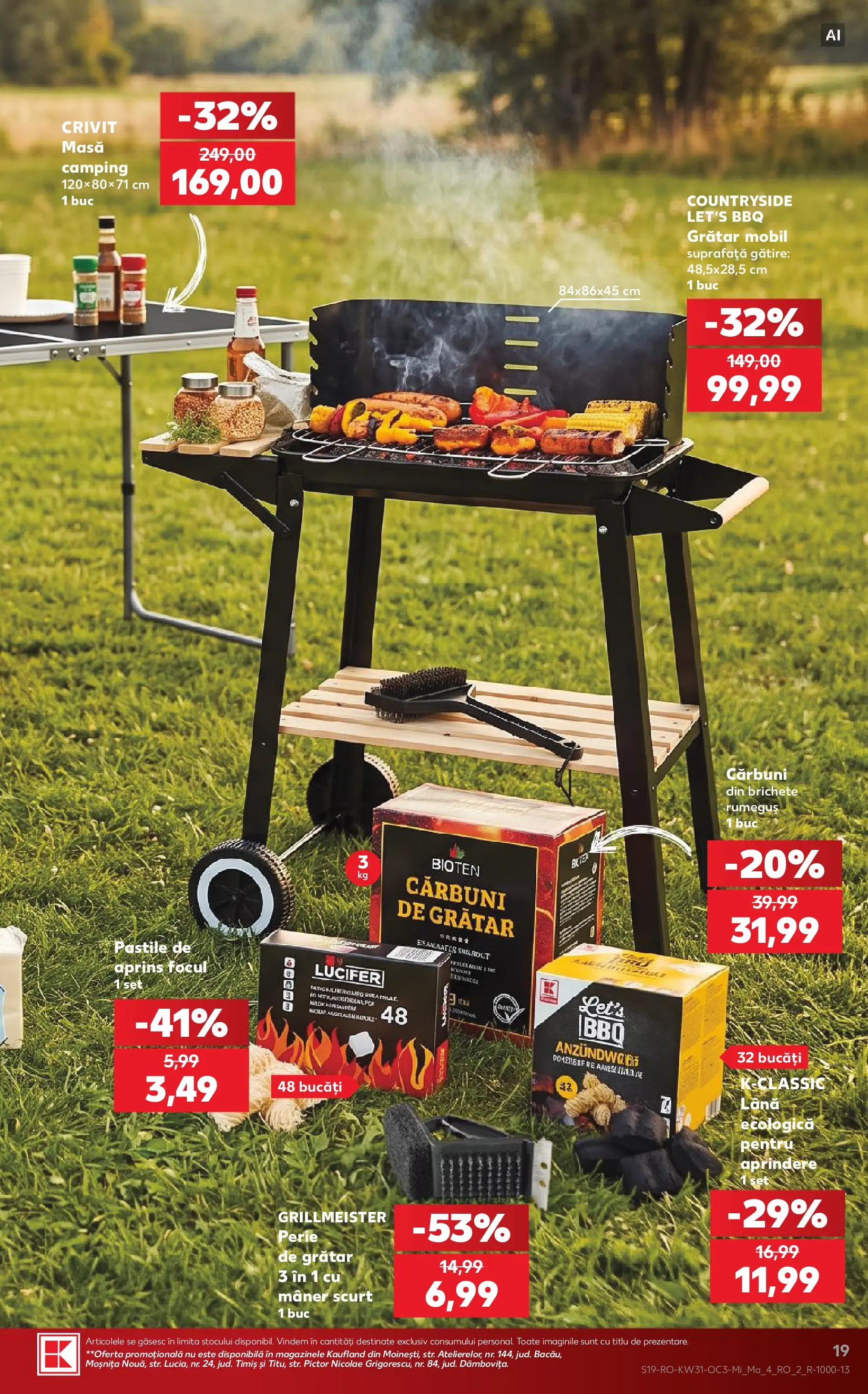 Kaufland Comarnic 29.07.2026 - Revista si Oferta | Pagină: 19 | Produse: Grătar, Masă, Perie, Soğanlar