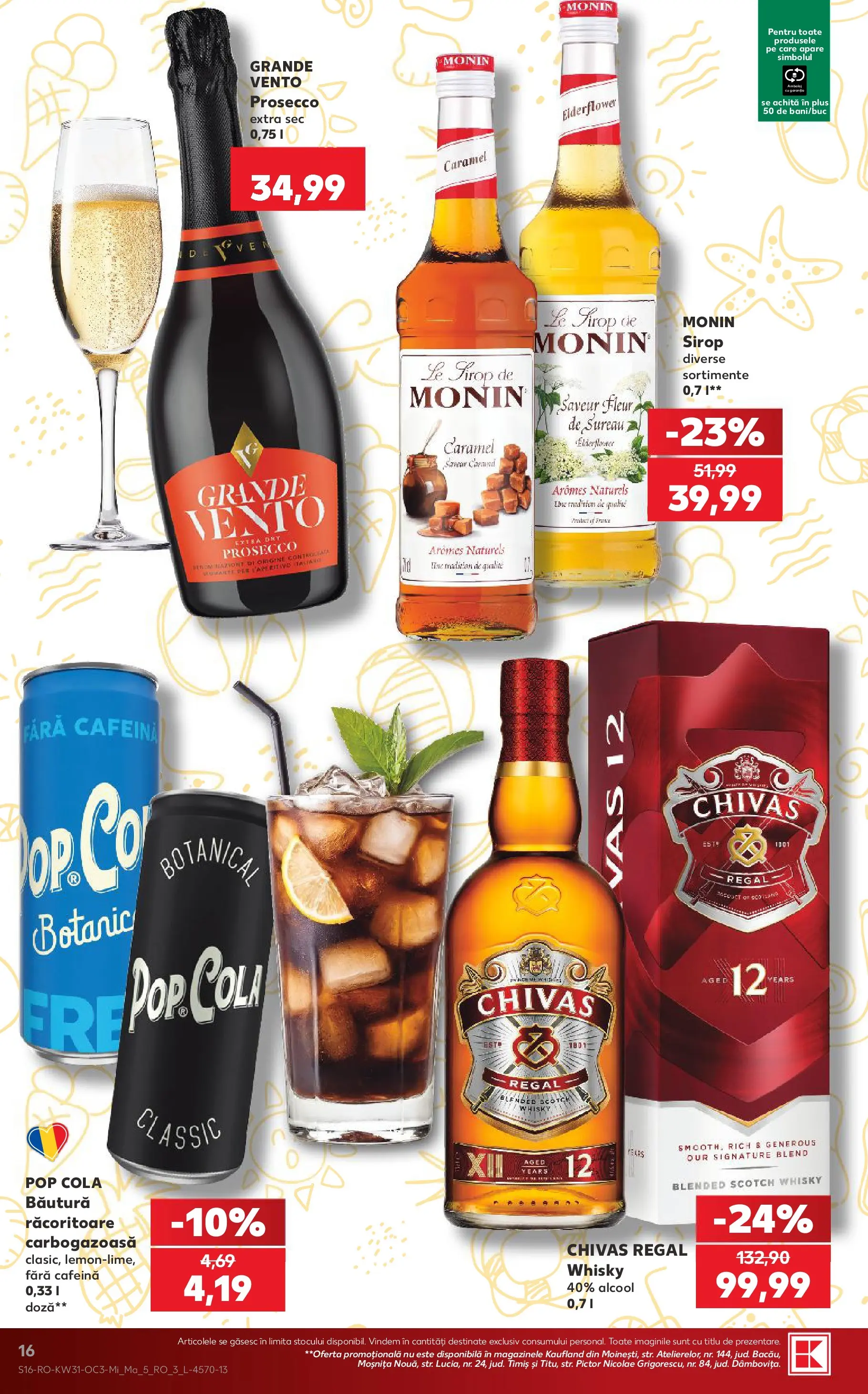 Kaufland Comarnic 29.07.2026 - Revista si Oferta | Pagină: 16 | Produse: Lunettes pour le ski, Amerikan servis, Prosecco, Sirop