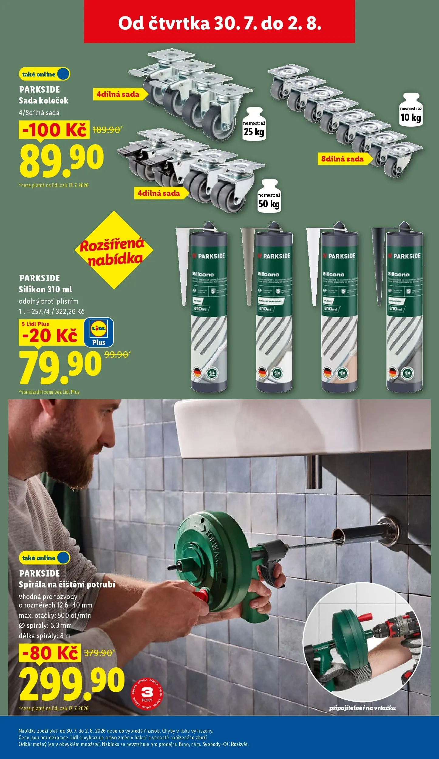 Lidl leták od 27.07.2026 - Nový akční leták | Strana: 17 | Produkty: Parkside, Silikon