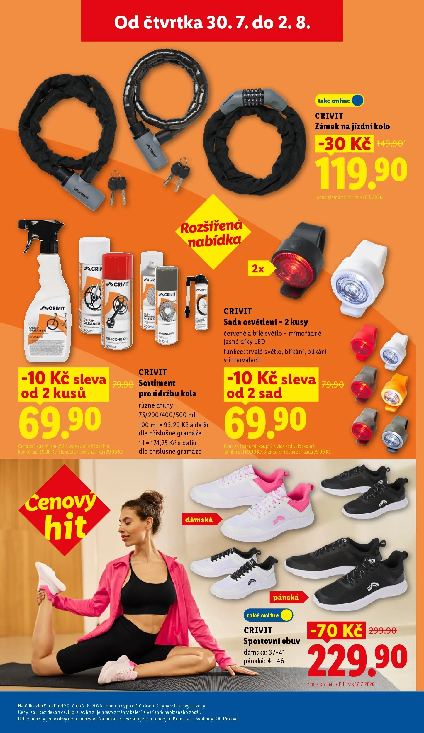 Lidl leták od 27.07.2026 - Nový akční leták | Strana: 19 | Produkty: Obuv, Kolo, Kola, LED