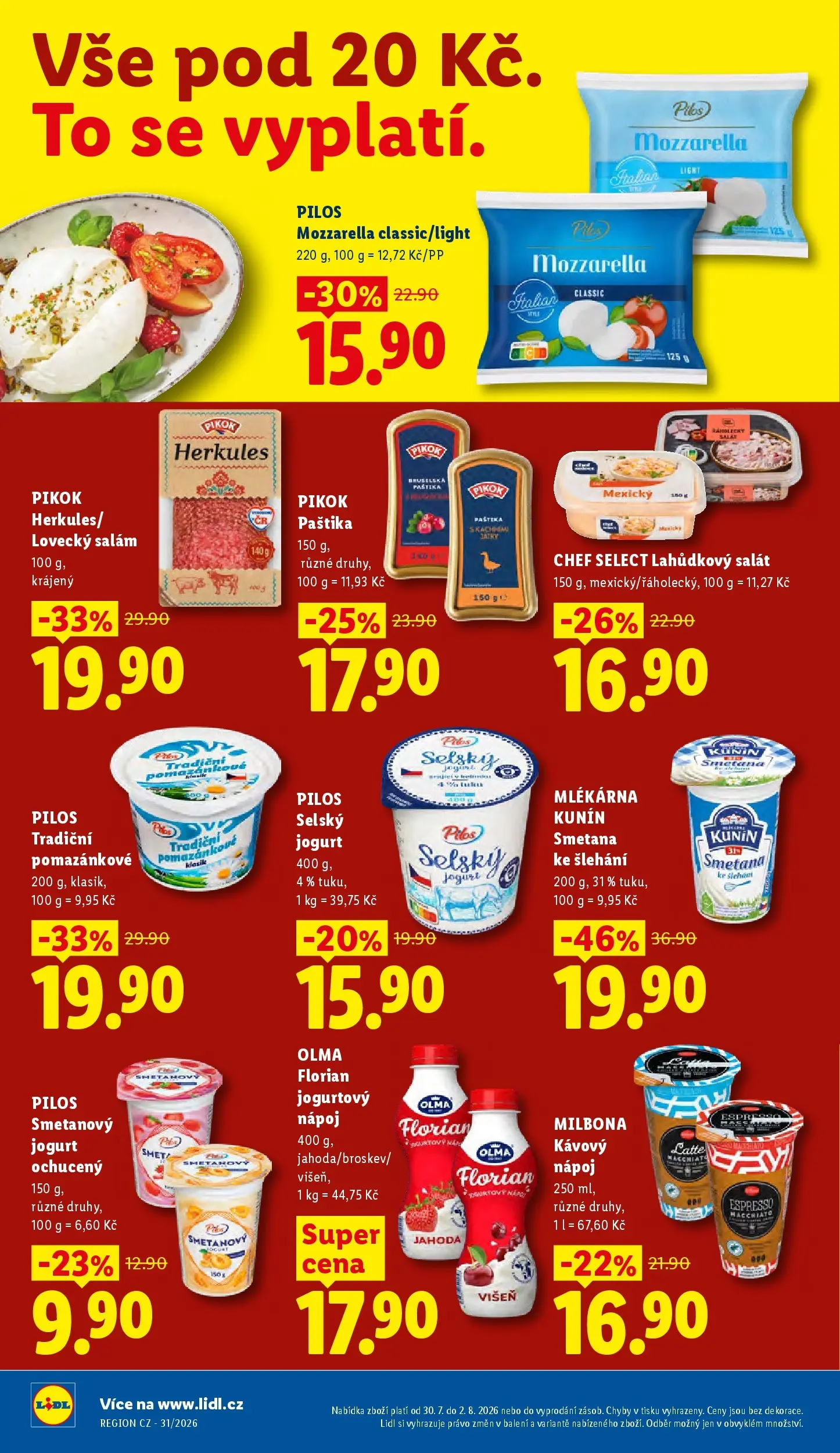 Lidl leták od 30.07.2026 - Nový akční leták | Strana: 24 | Produkty: Salám, Salát, Paštika, Lovecký salám
