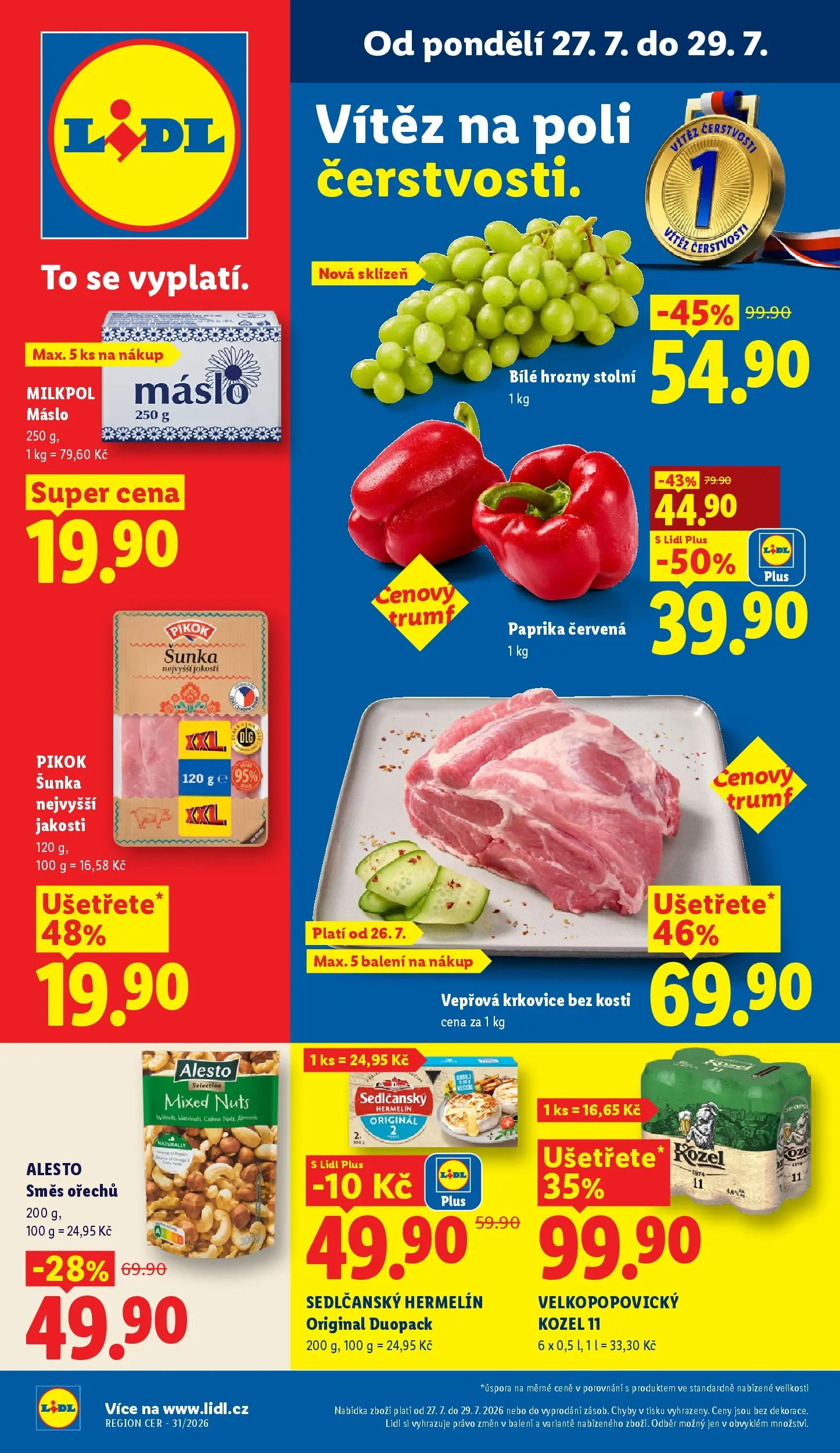 Lidl leták od 27.07.2026 - Nový akční leták | Strana: 1