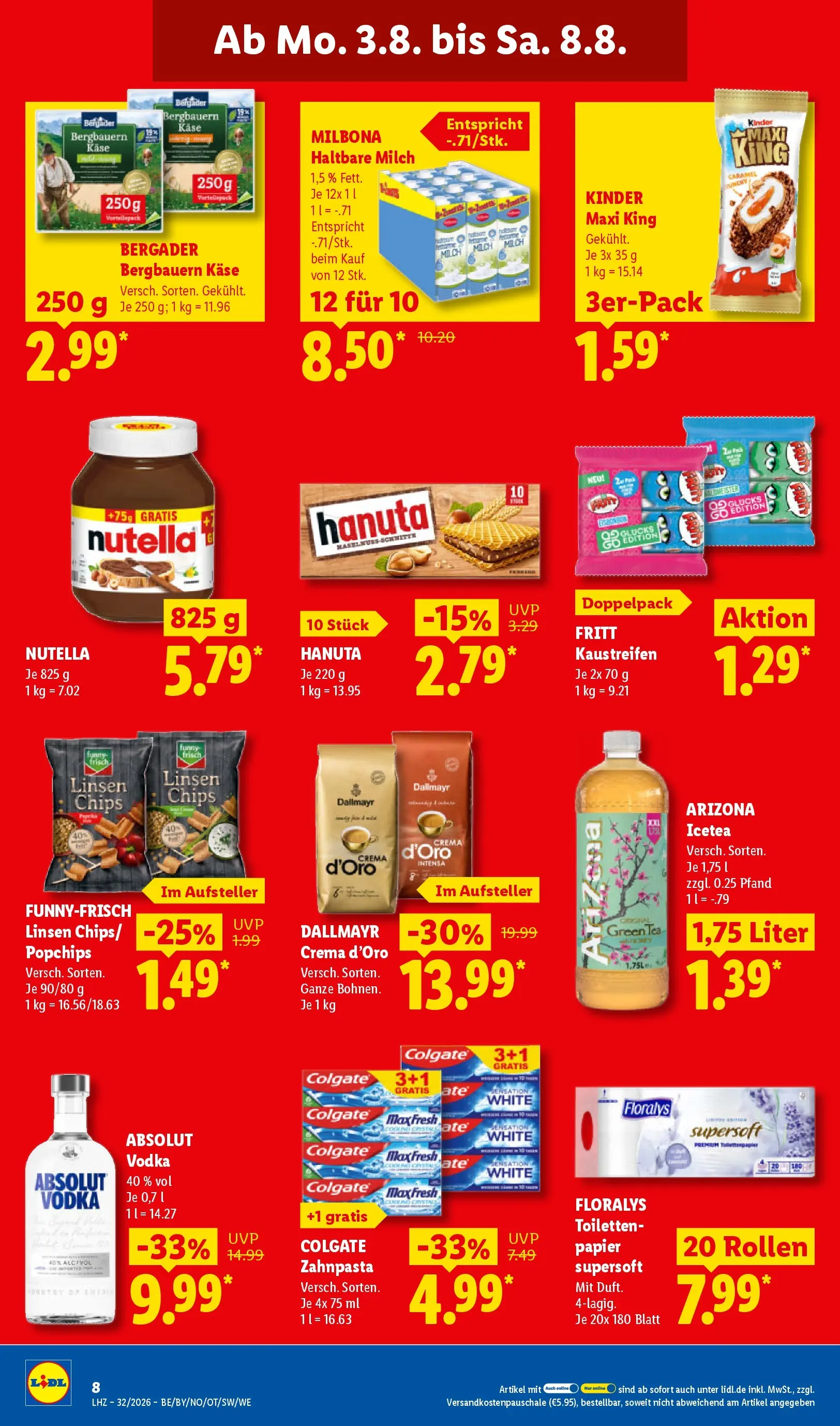 Lidl Prospekt Nordenham (ab 03.08.2026) ยป Angebote online | Seite: 16 | Produkte: Milch, Funny frisch, Zahnpasta, Dallmayr Lidl Prospekt Nordenham (ab 03.08.2026) zum Blรคttern ยป Angebote | Seite: 16 | Produkte: Milch, Funny frisch, Zahnpasta, Dallmayr