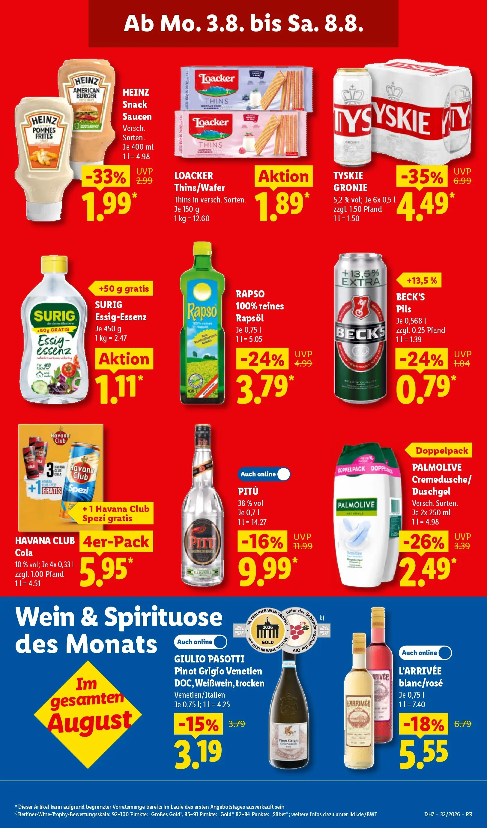 Lidl Prospekt Zülpich (ab 03.08.2026) » Angebote online | Seite: 19 | Produkte: Essig, Pommes frites, Duschgel, Shower Gel Lidl Prospekt Zülpich (ab 03.08.2026) zum Blättern » Angebote | Seite: 19 | Produkte: Essig, Pommes frites, Duschgel, Shower Gel