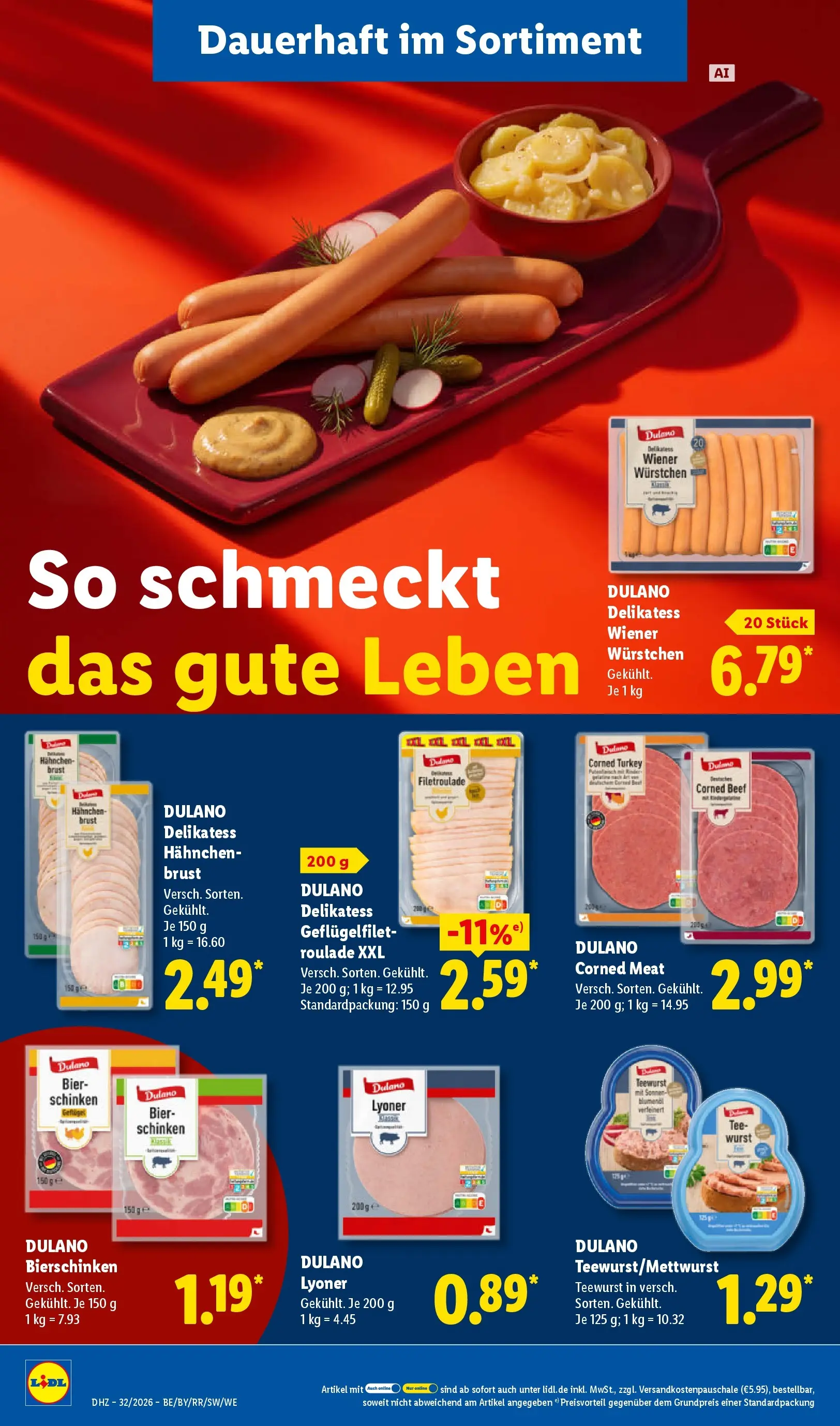 Lidl Prospekt Plettenberg (ab 03.08.2026) zum Blättern » Angebote | Seite: 24 | Produkte: Wiener wurstchen, Bier, Schinken, Tee