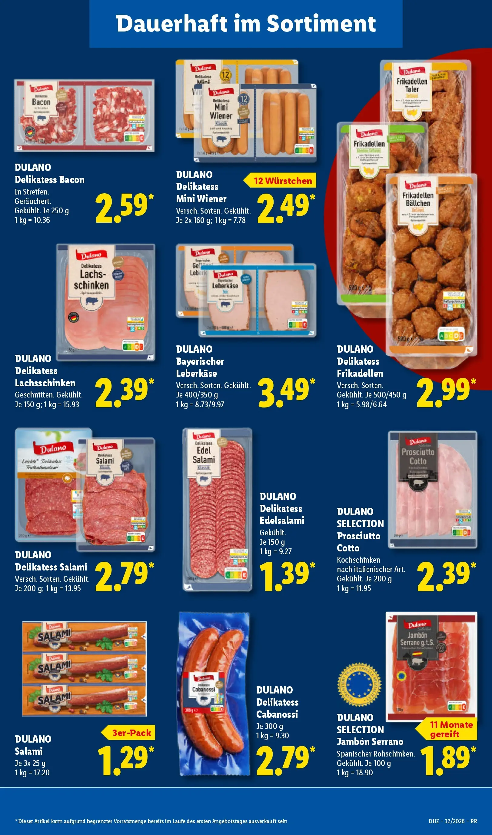 Lidl Prospekt Zülpich (ab 03.08.2026) » Angebote online | Seite: 25 | Produkte: Salami, Schinken, Leberkase Lidl Prospekt Zülpich (ab 03.08.2026) zum Blättern » Angebote | Seite: 25 | Produkte: Salami, Schinken, Leberkase