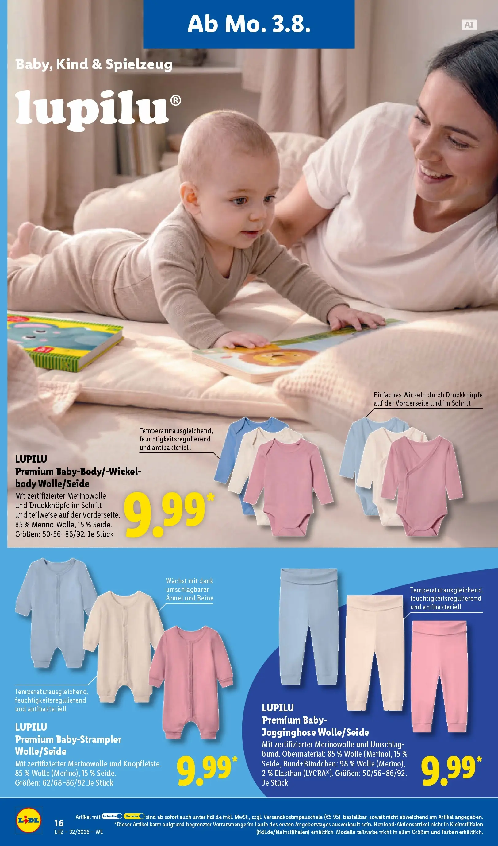 Lidl Prospekt Plettenberg (ab 03.08.2026) zum Blättern » Angebote | Seite: 32 | Produkte: Jogginghose
