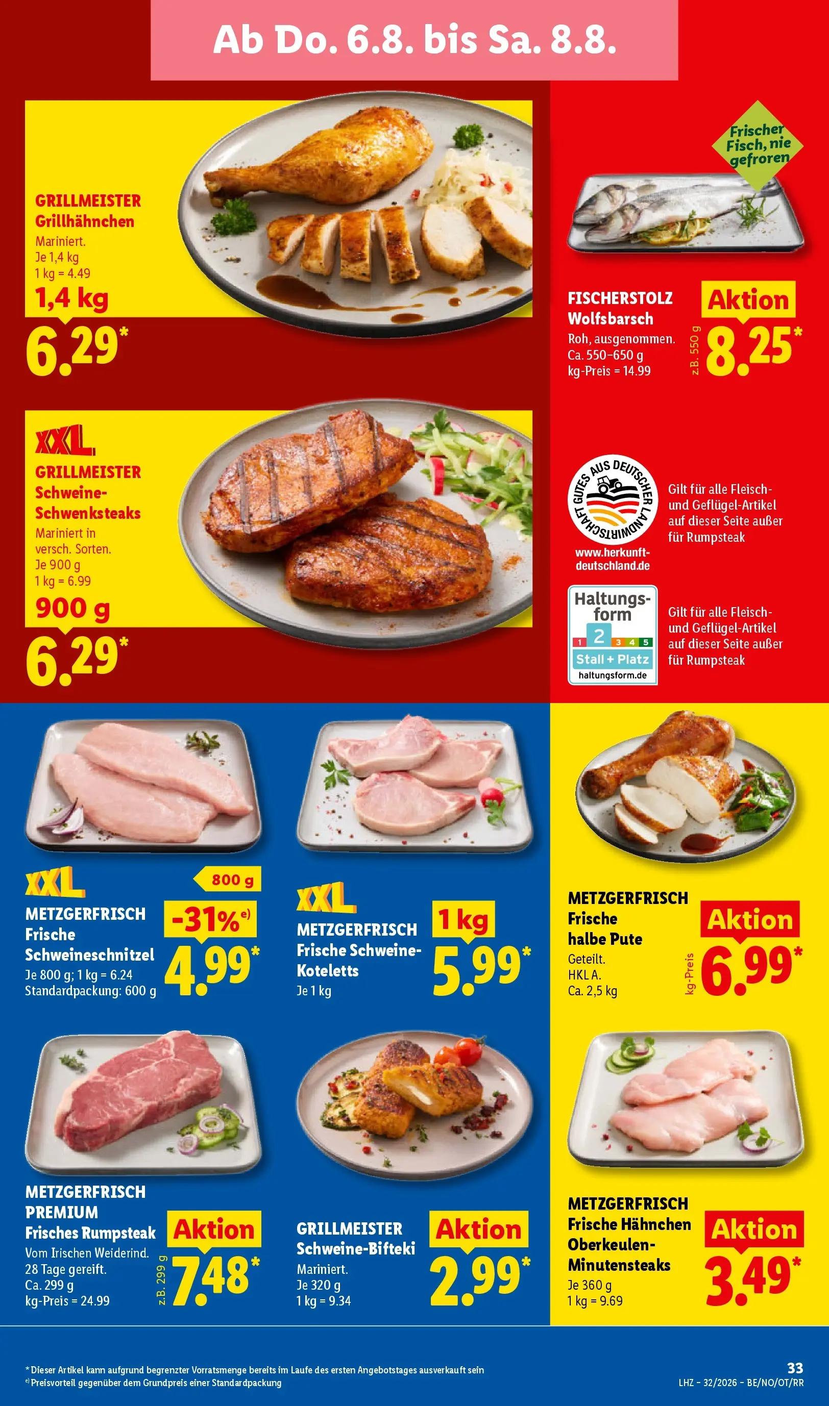 Lidl Prospekt Nordenham (ab 03.08.2026) ยป Angebote online | Seite: 57 | Produkte: Rumpsteak, Hahnchen, Schnitzel, Steak Lidl Prospekt Nordenham (ab 03.08.2026) zum Blรคttern ยป Angebote | Seite: 57 | Produkte: Rumpsteak, Hahnchen, Schnitzel, Steak