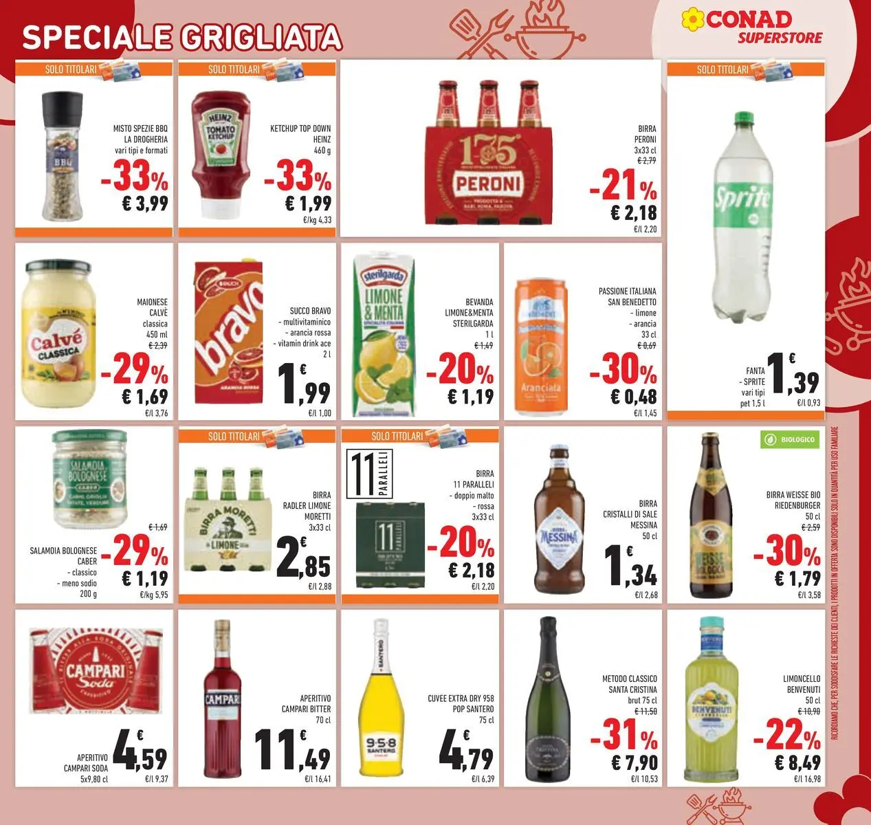 Volantino Conad dal 29/07/2026 > Anteprima | Pagina: 9 | Prodotti: Maionese, Top, Limoncello, Aperitivo