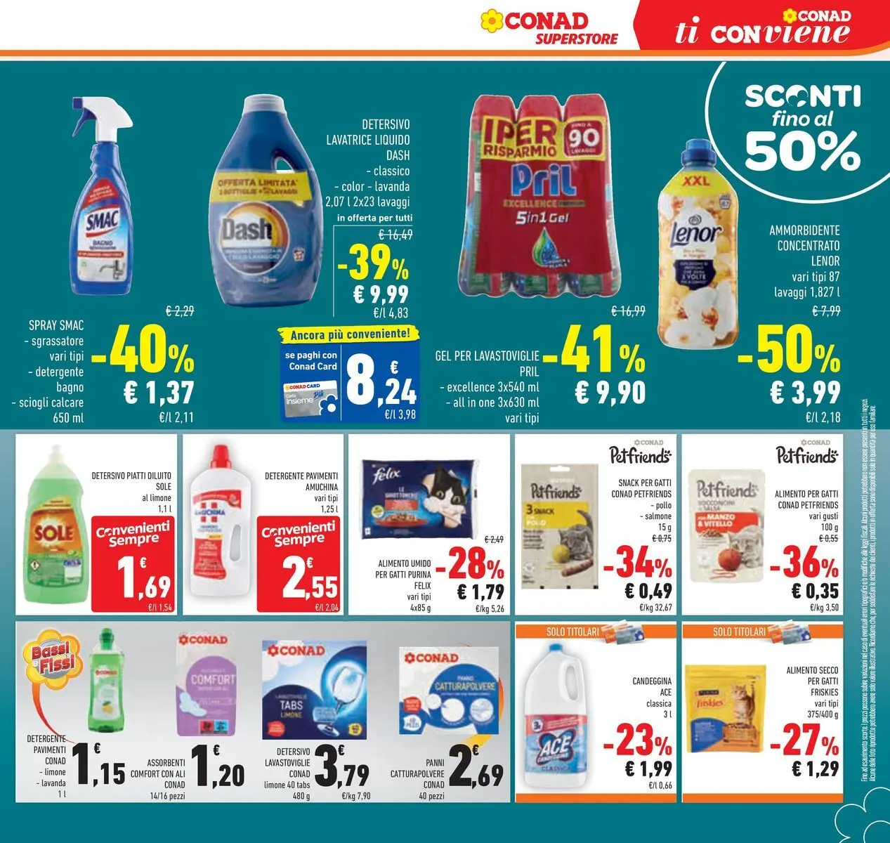 Volantino Conad dal 29/07/2026 > Anteprima | Pagina: 27 | Prodotti: Manzo, Sgrassatore, Limone, Lavatrice