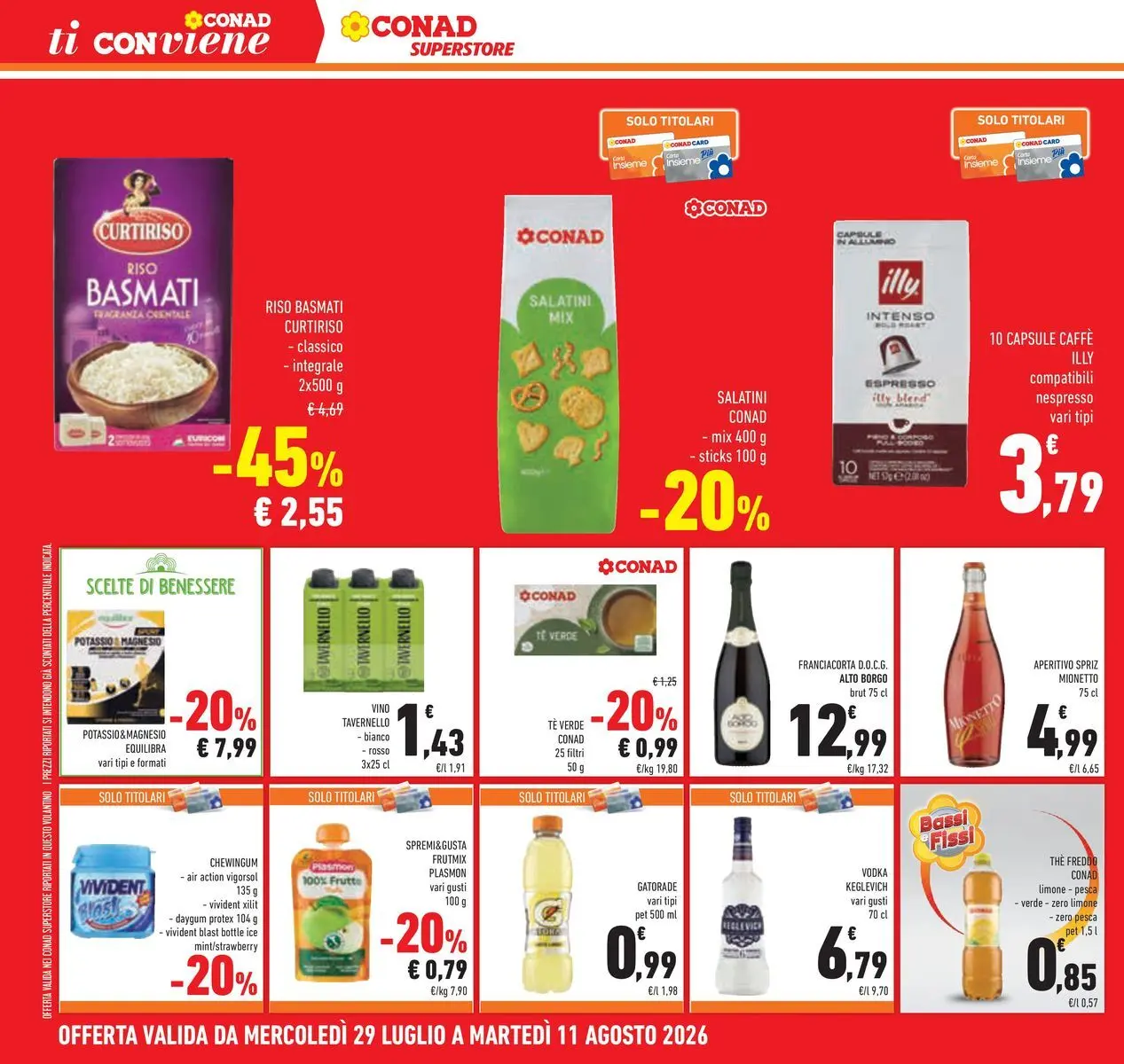 Volantino Conad dal 29/07/2026 > Anteprima | Pagina: 32 | Prodotti: Tè, Vodka, The, Aperitivo