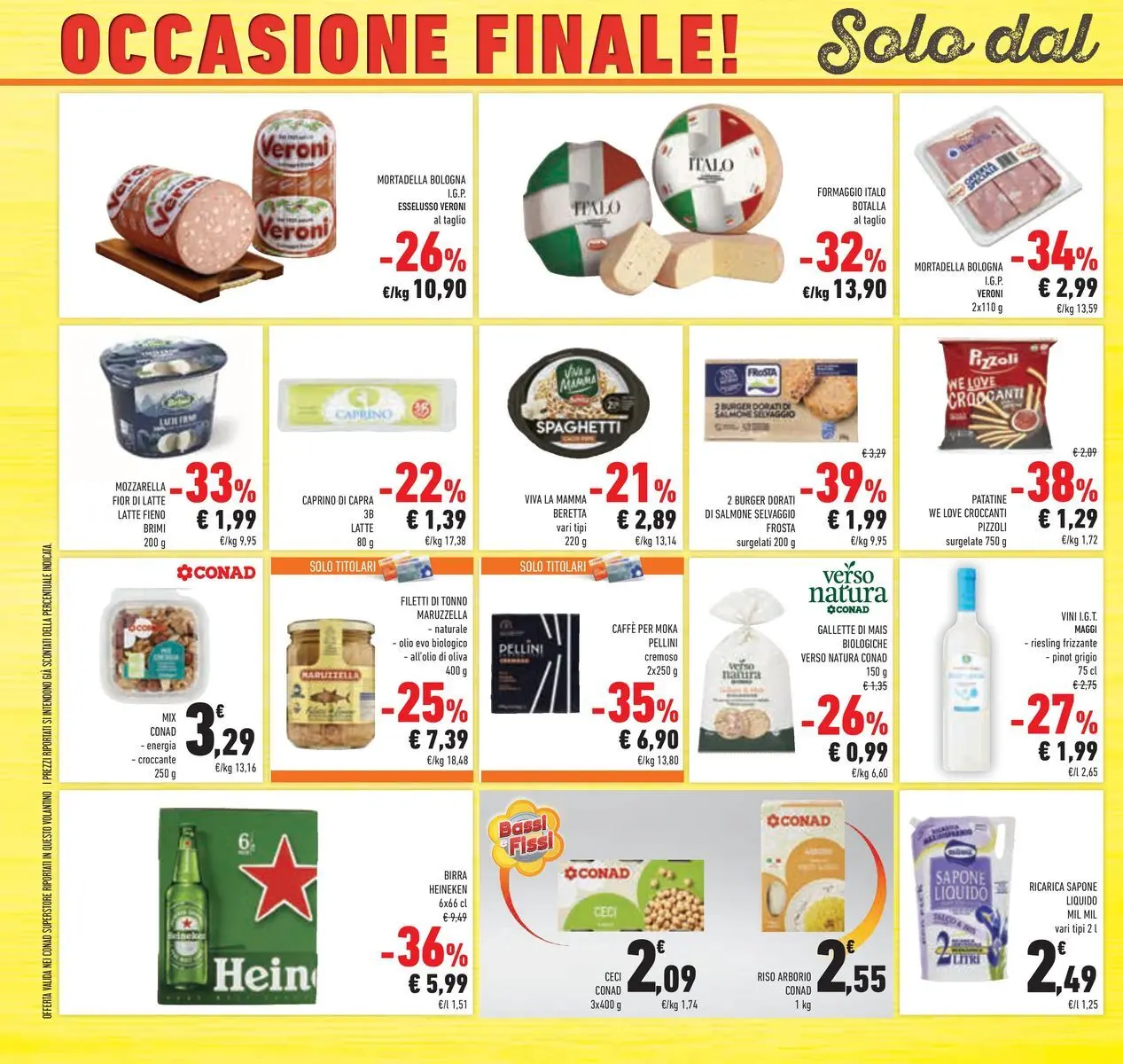 Volantino Conad dal 29/07/2026 > Anteprima | Pagina: 40 | Prodotti: Birra, Latte, Olio, Mortadella