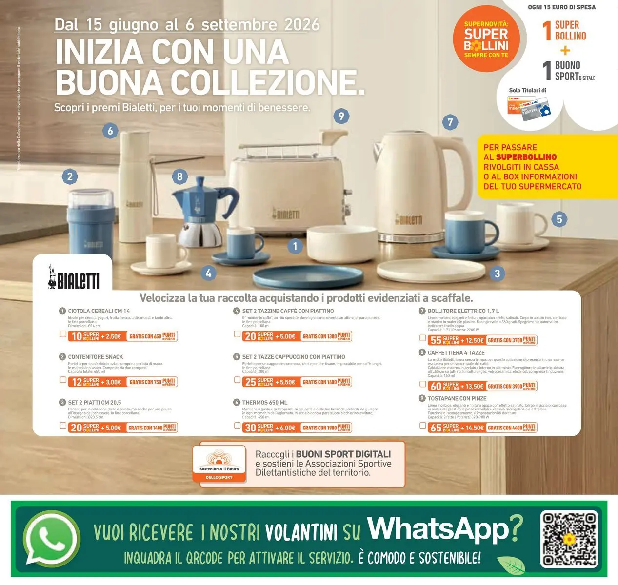 Volantino Conad dal 29/07/2026 > Anteprima | Pagina: 42 | Prodotti: Caffè, Caffettiera, Bollitore, Vassoio