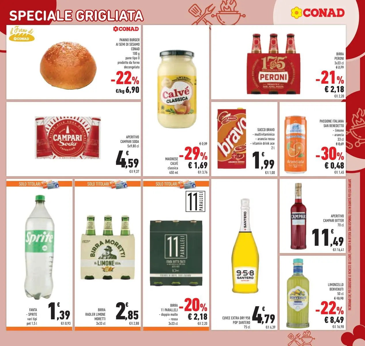 Volantino Conad dal 29/07/2026 > Anteprima | Pagina: 9 | Prodotti: Birra, Limone, Fanta, Aperitivo